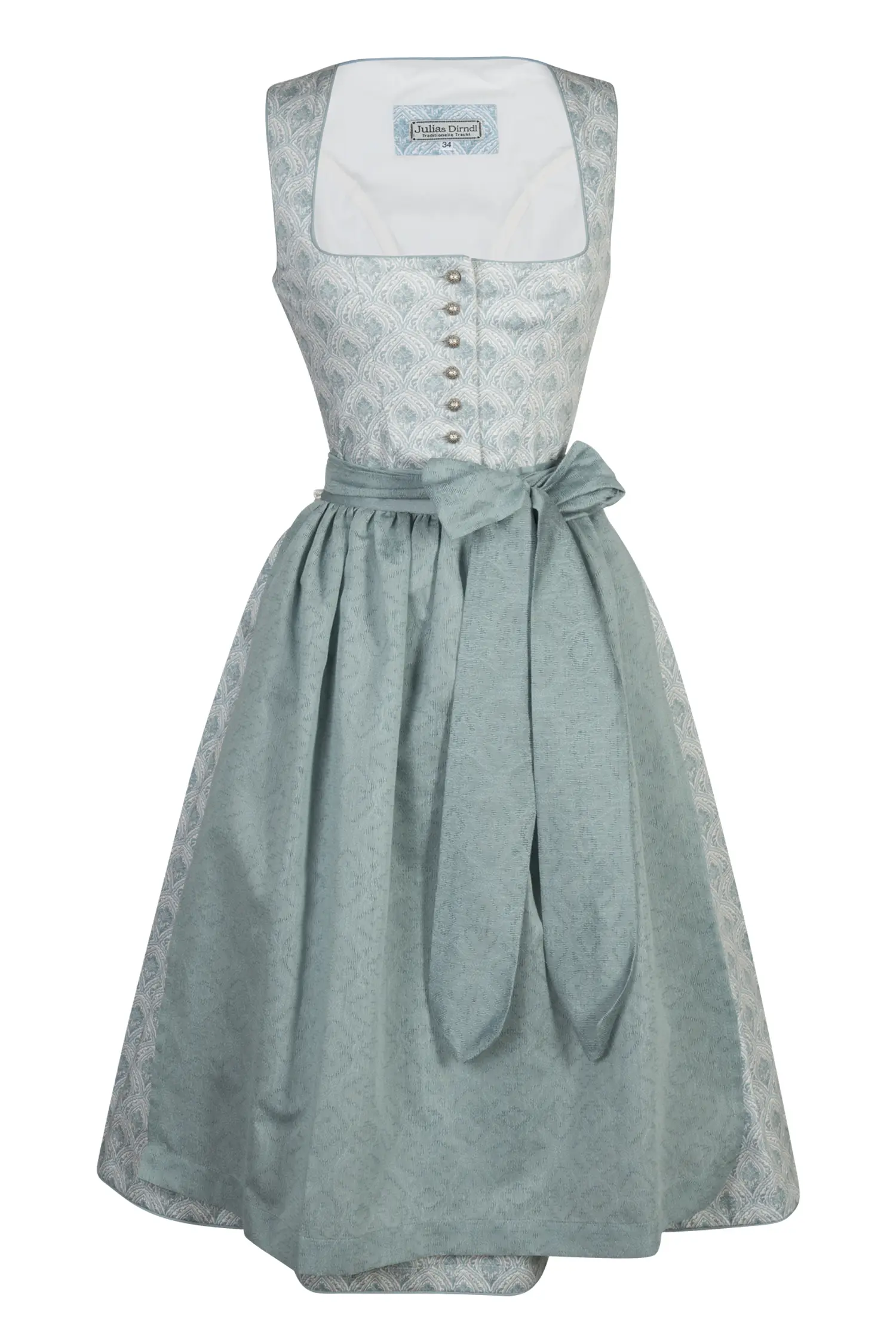 3097-1779-tk4-24-01-1803984 Sommerdirndl in mint mit luftiger Schürze