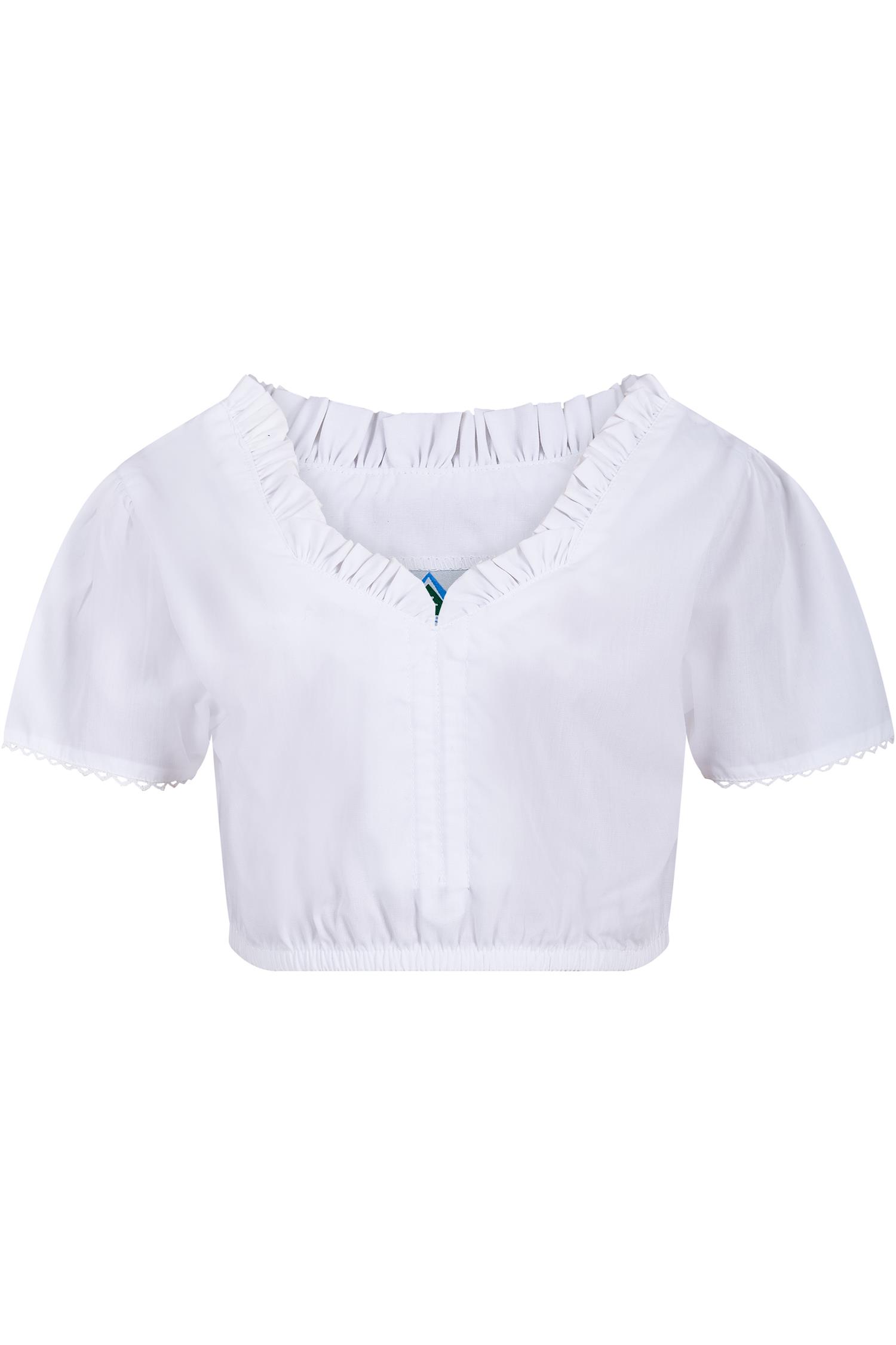 Kinder Dirndlbluse von Isar-Trachten in Weiß Isar Trachten Kinderbluse in Weiß