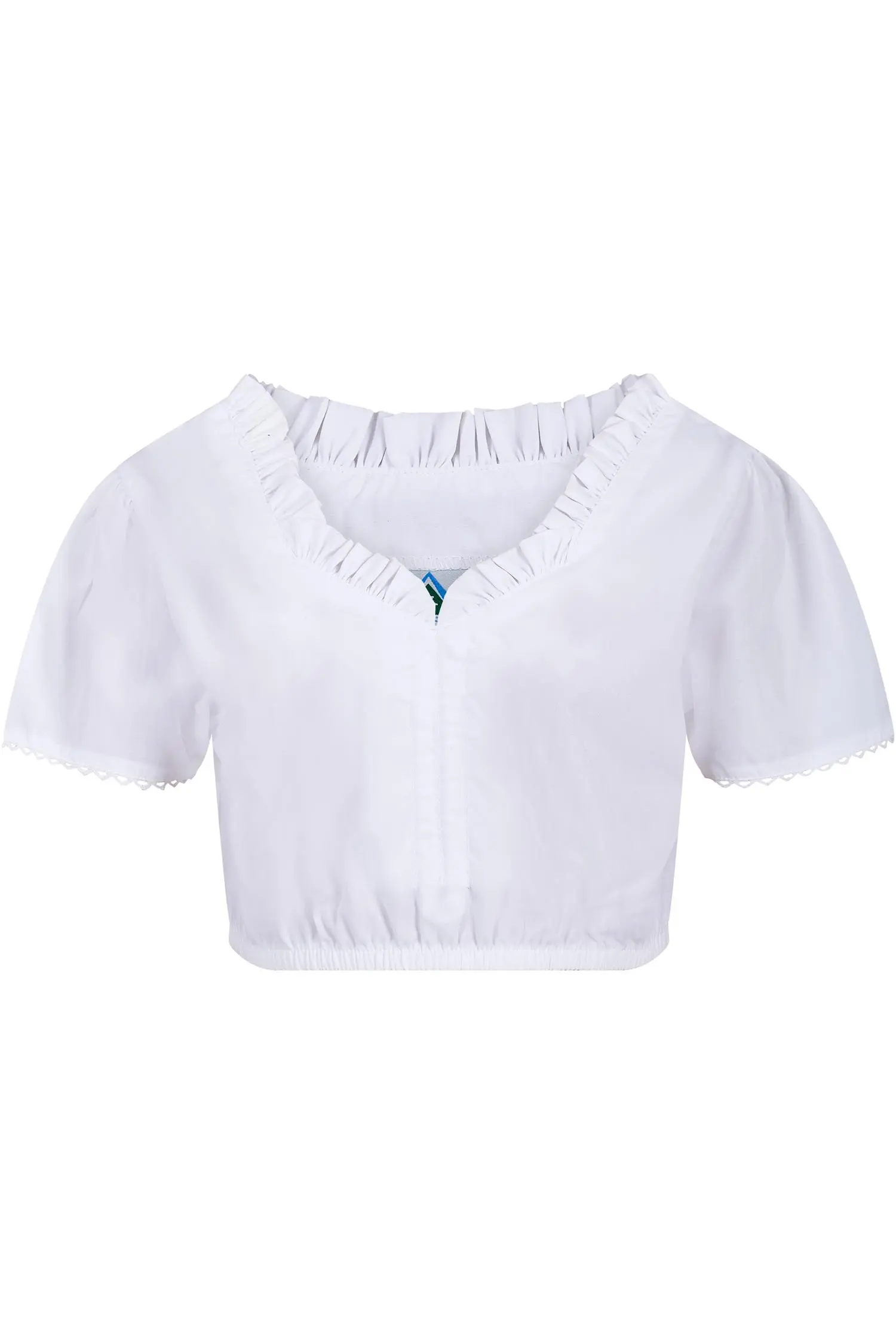 Isar Trachten Kinderbluse in Weiß