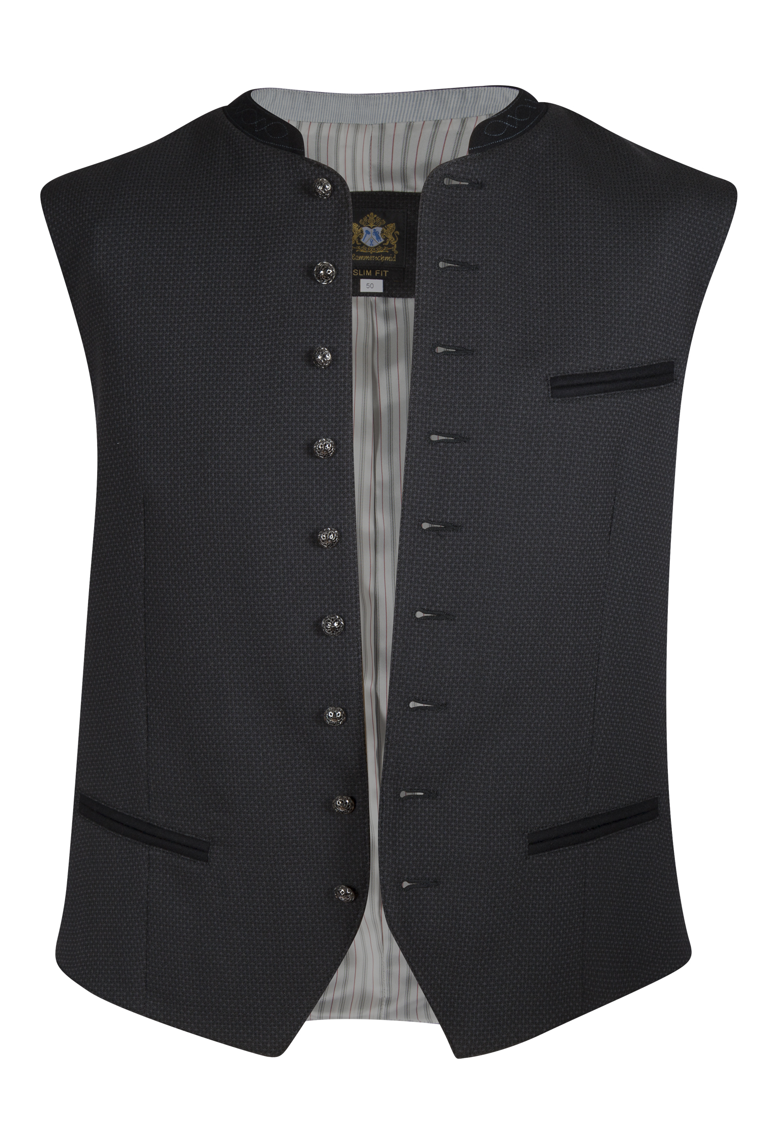 1345-0174-SW5-23-06-a0330 Trachtenweste Mirko in schwarz