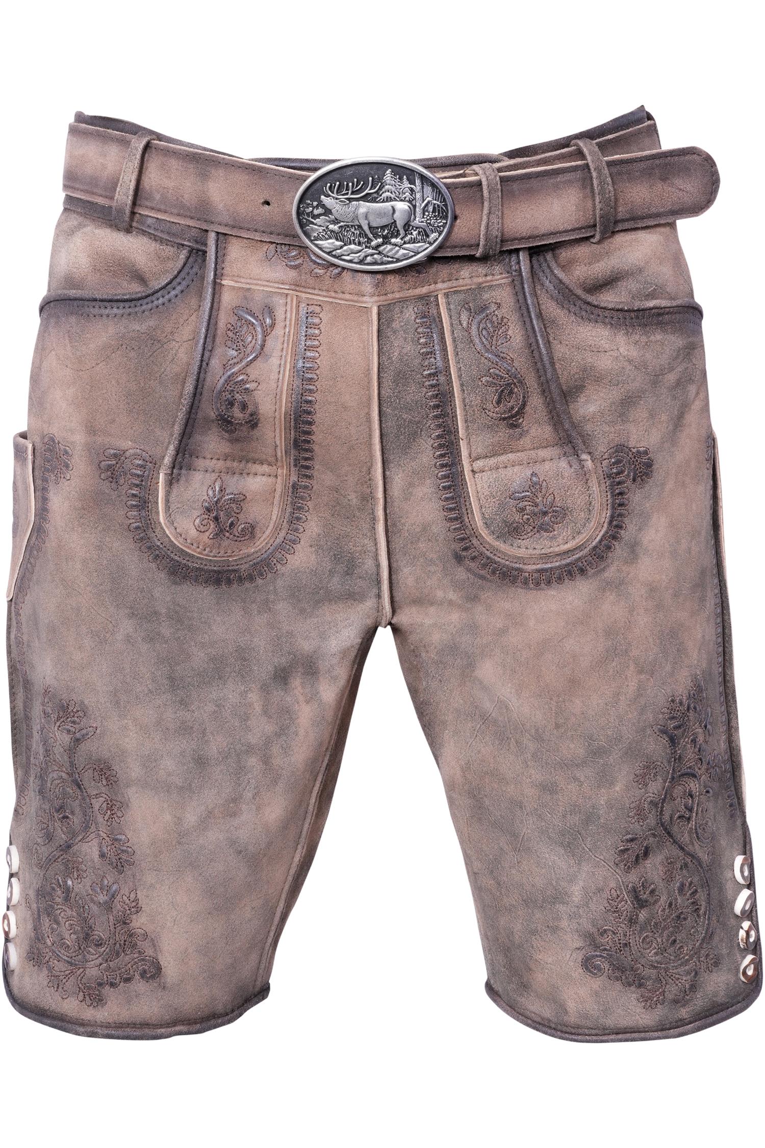 Lederhose Bertl von Gamsbock in Sand Lederhose Bertl in Sand