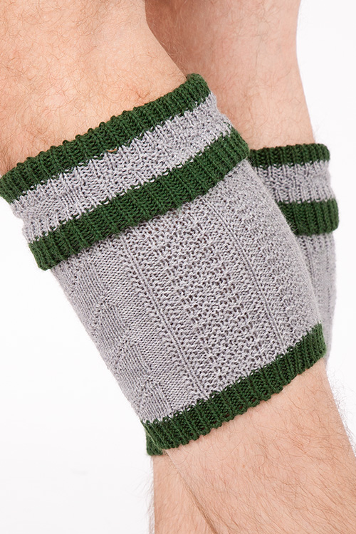 Trachten Loferl für Herren in hellgrau und tanne Wade