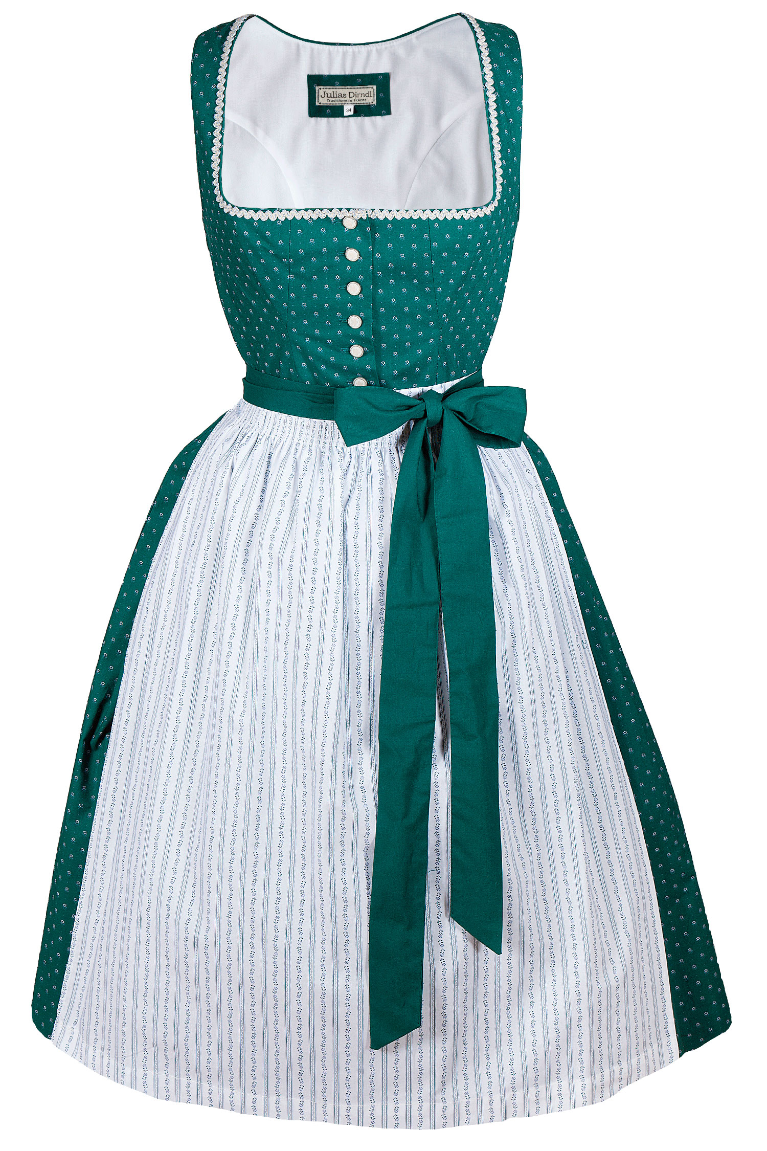 3091-1524-GN8-23-03a-3313-d Dirndl "Kamilla" in Smaragdgrün