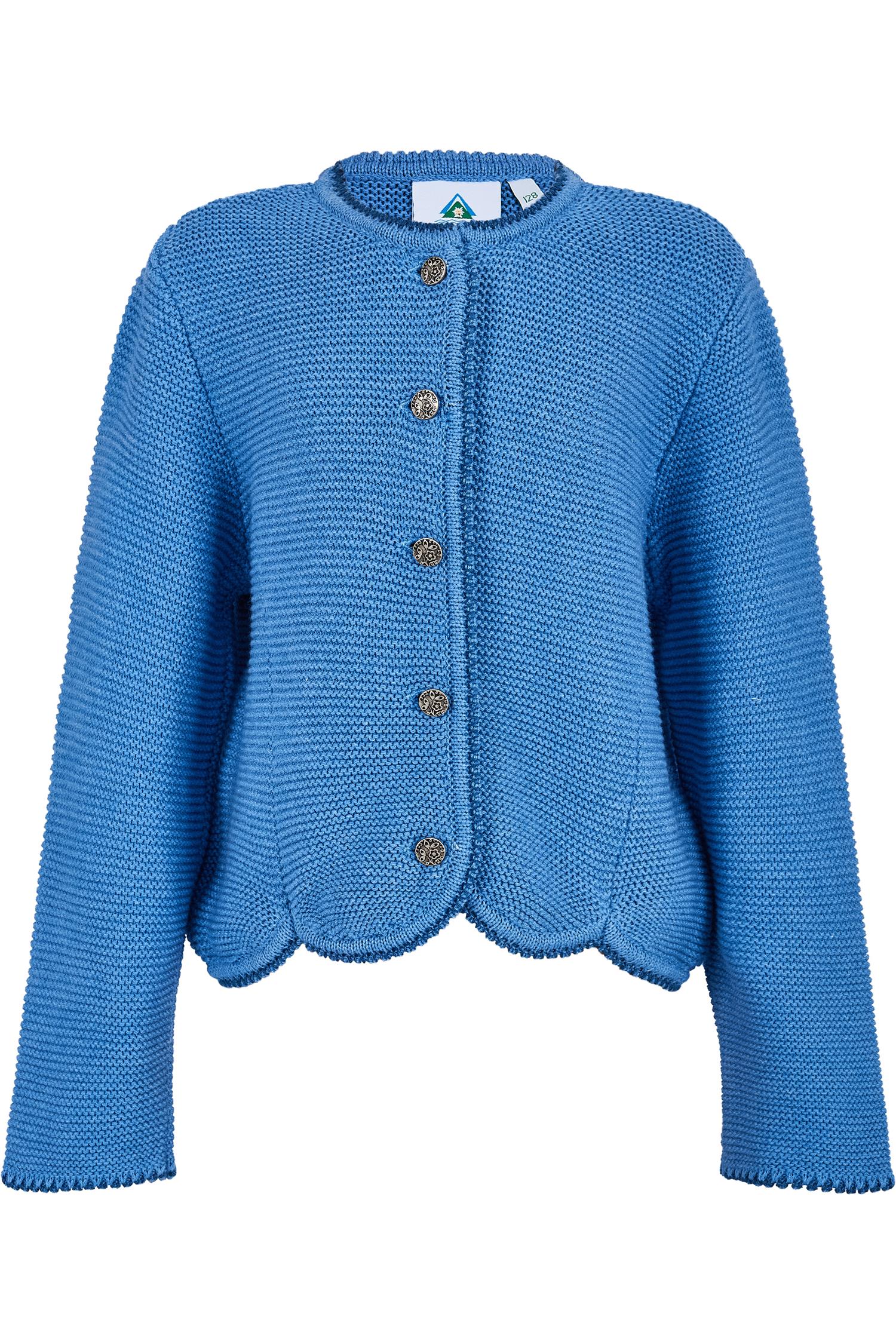 Isar-Trachten Mädchen Strickjacke in jeansblau Kinder Strickjacke in Jeansblau von Isar