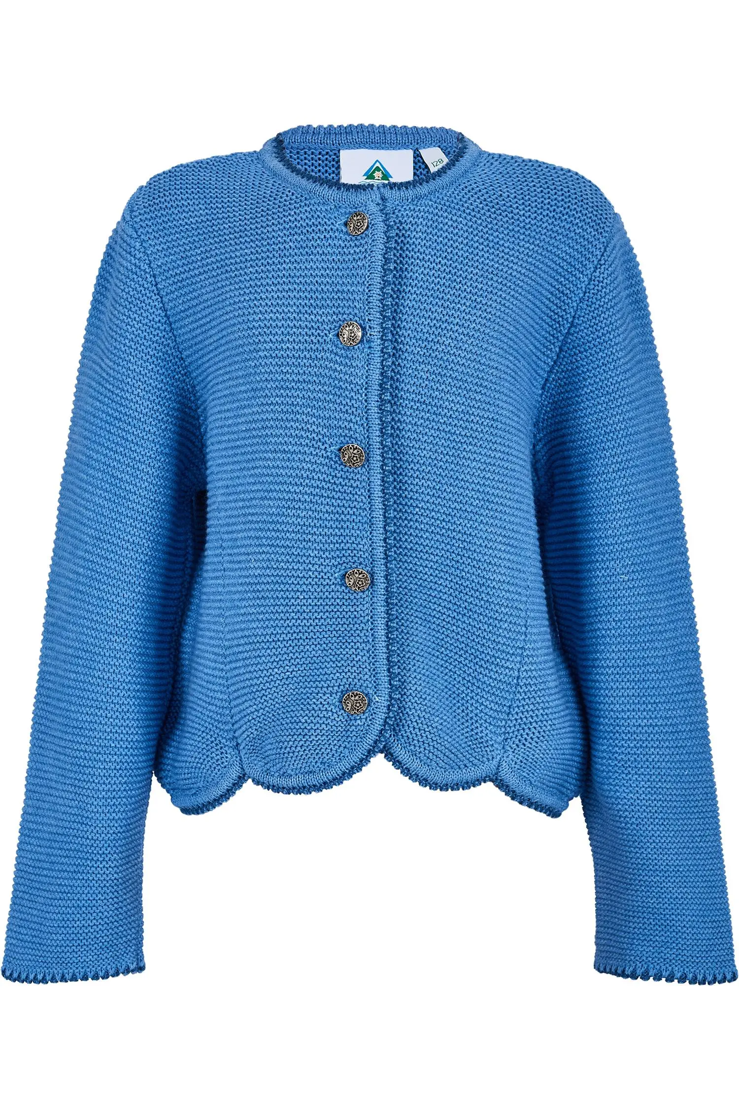 Kinder Strickjacke in Jeansblau von Isar 