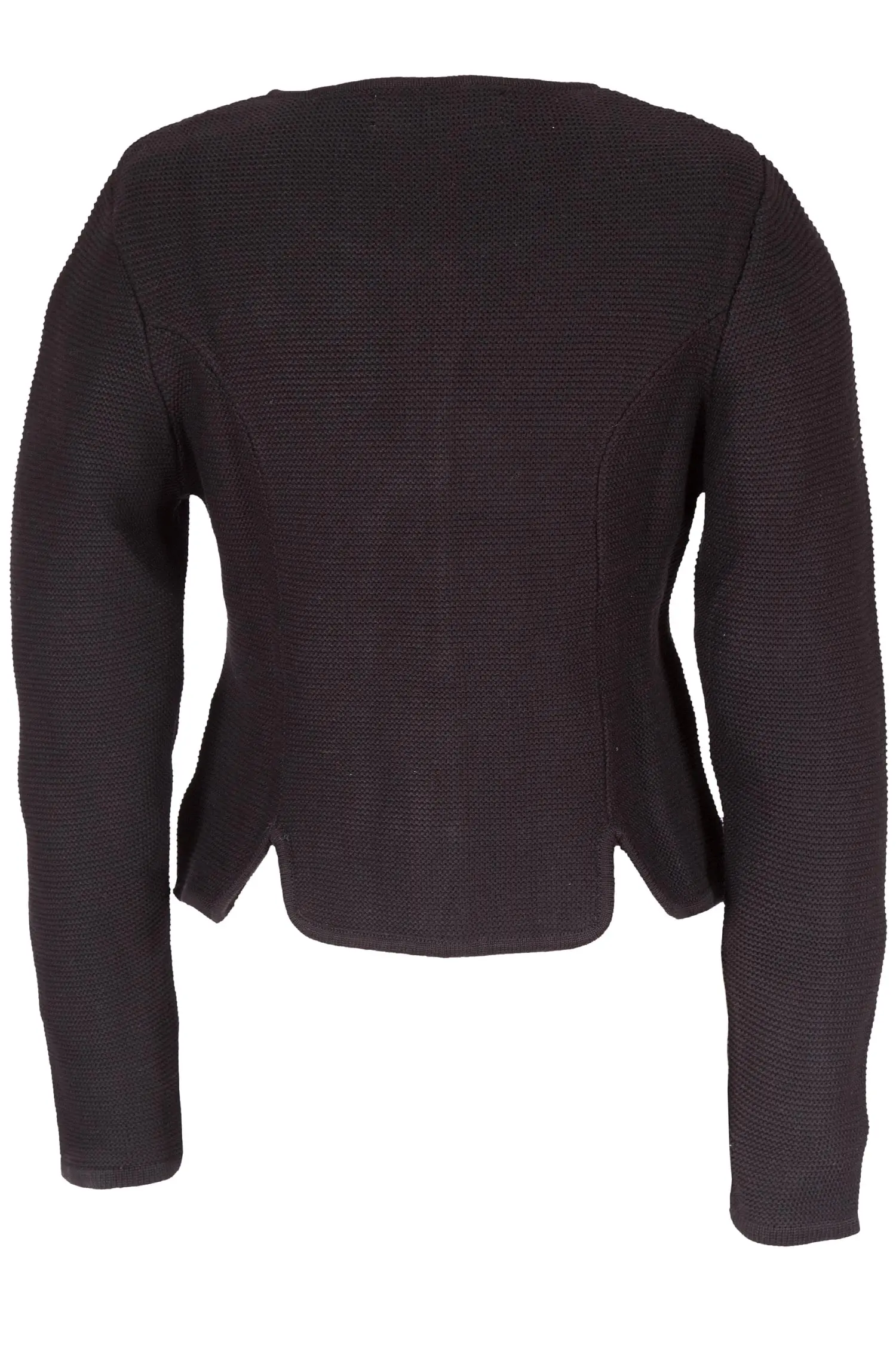 Damen Trachten Strickjacke in schwarz hinten