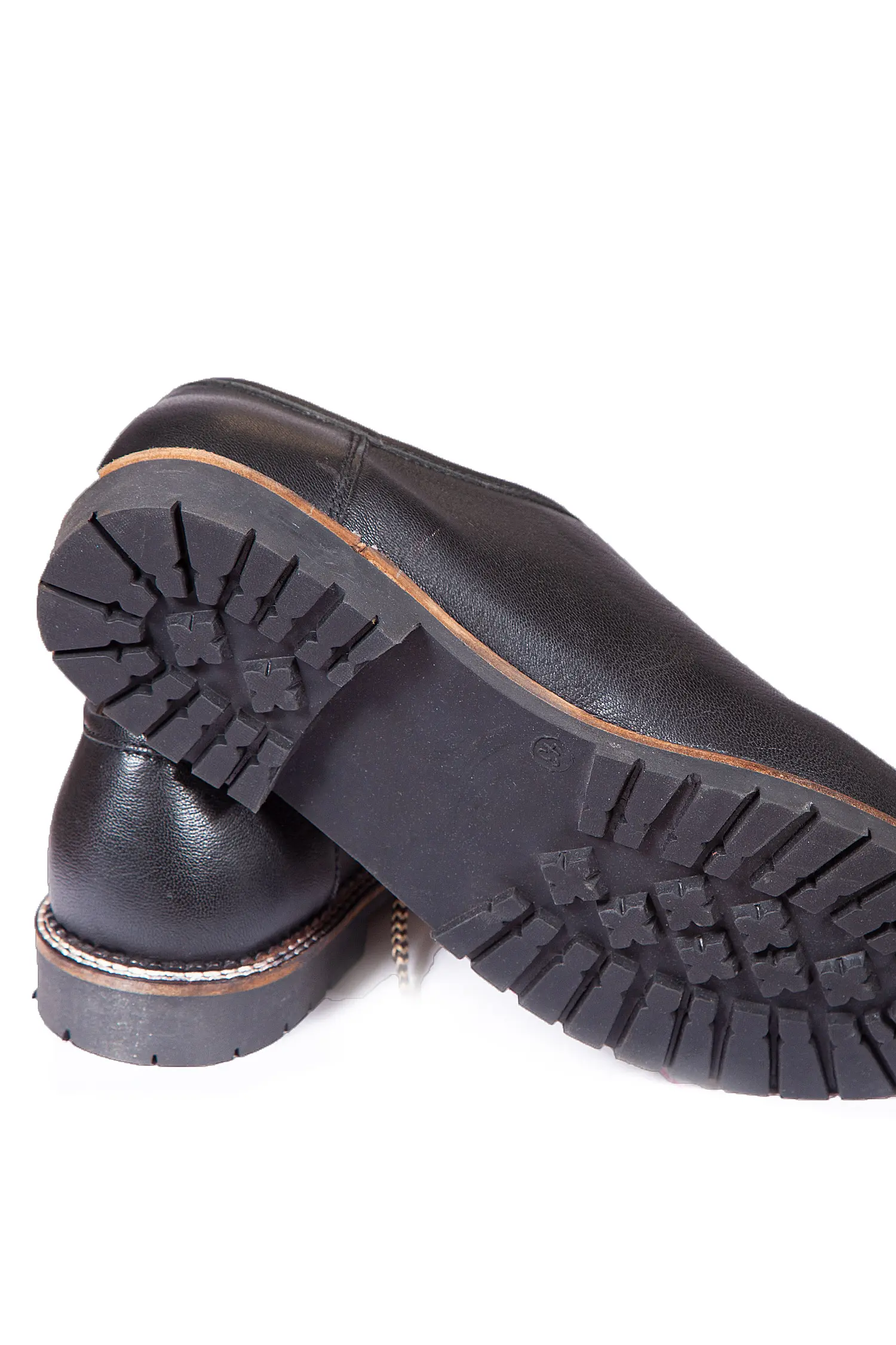 Trachtenschuhe in schwarz von Fuchs - Detail Sohle