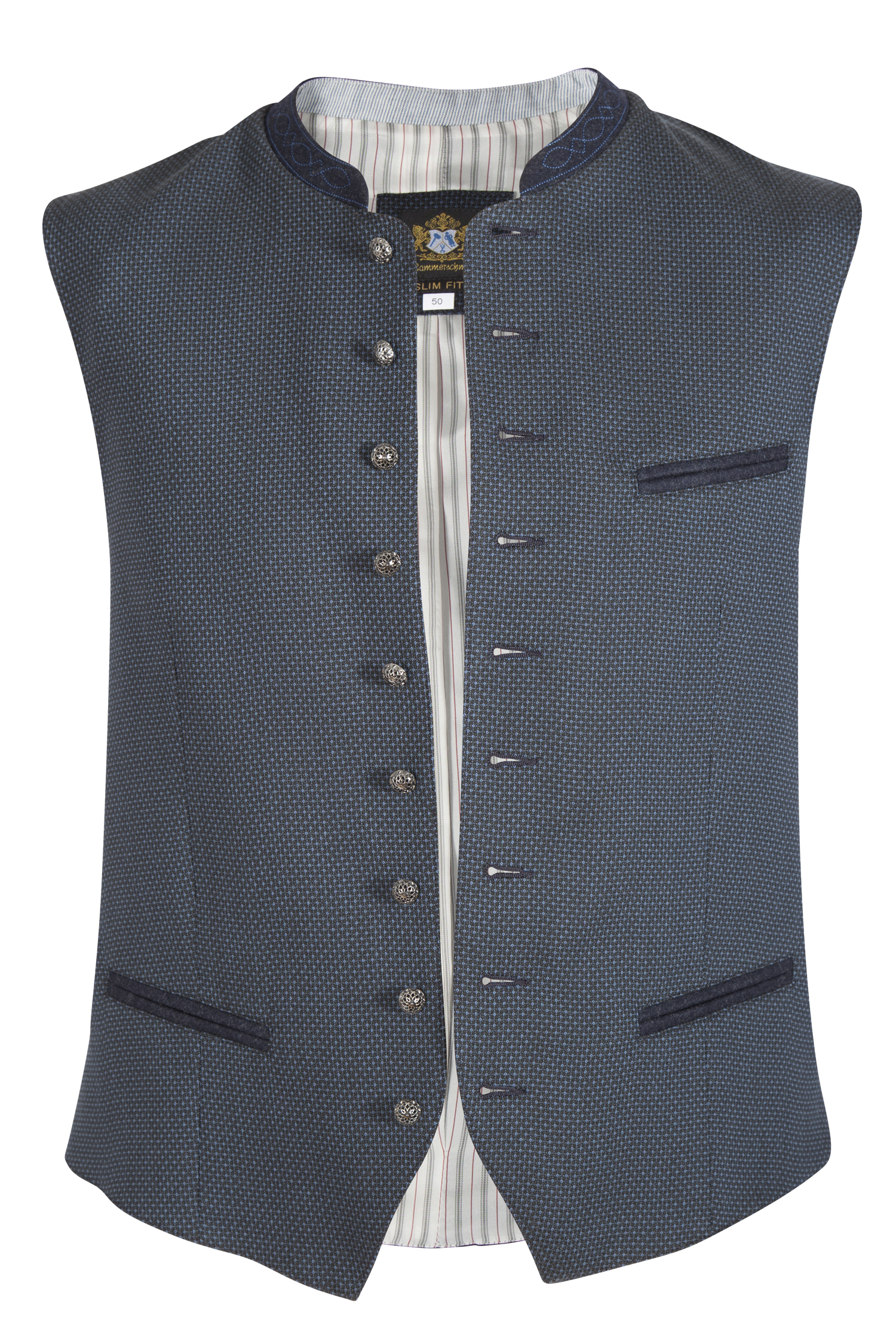 1345-0190-BL8-23-05-d7035 Trachtenweste Mirko in dunkelblau