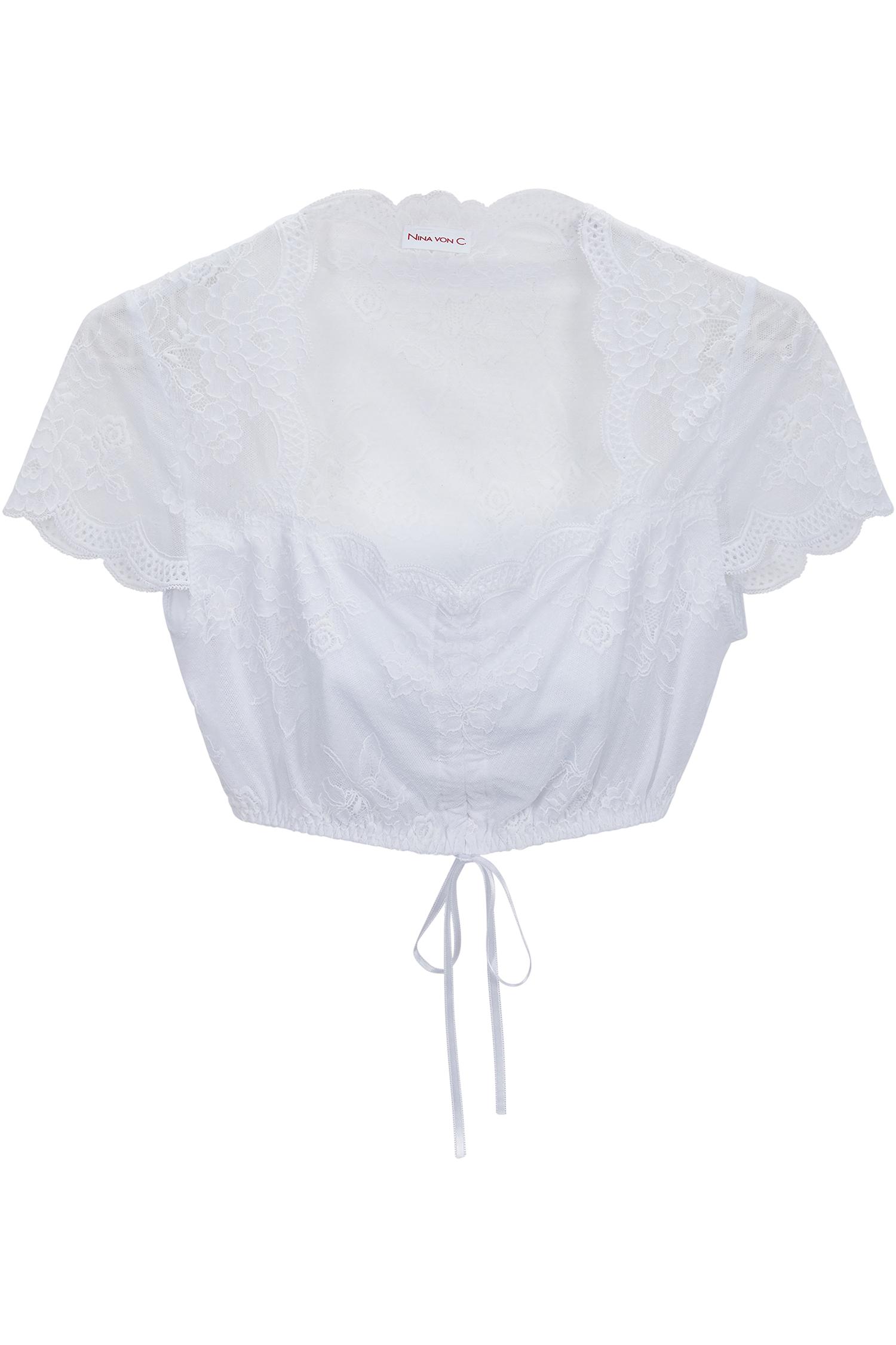 Dirndlbluse Sybille von Nina Von C. in Weiß Nina von C Bluse in Weiß