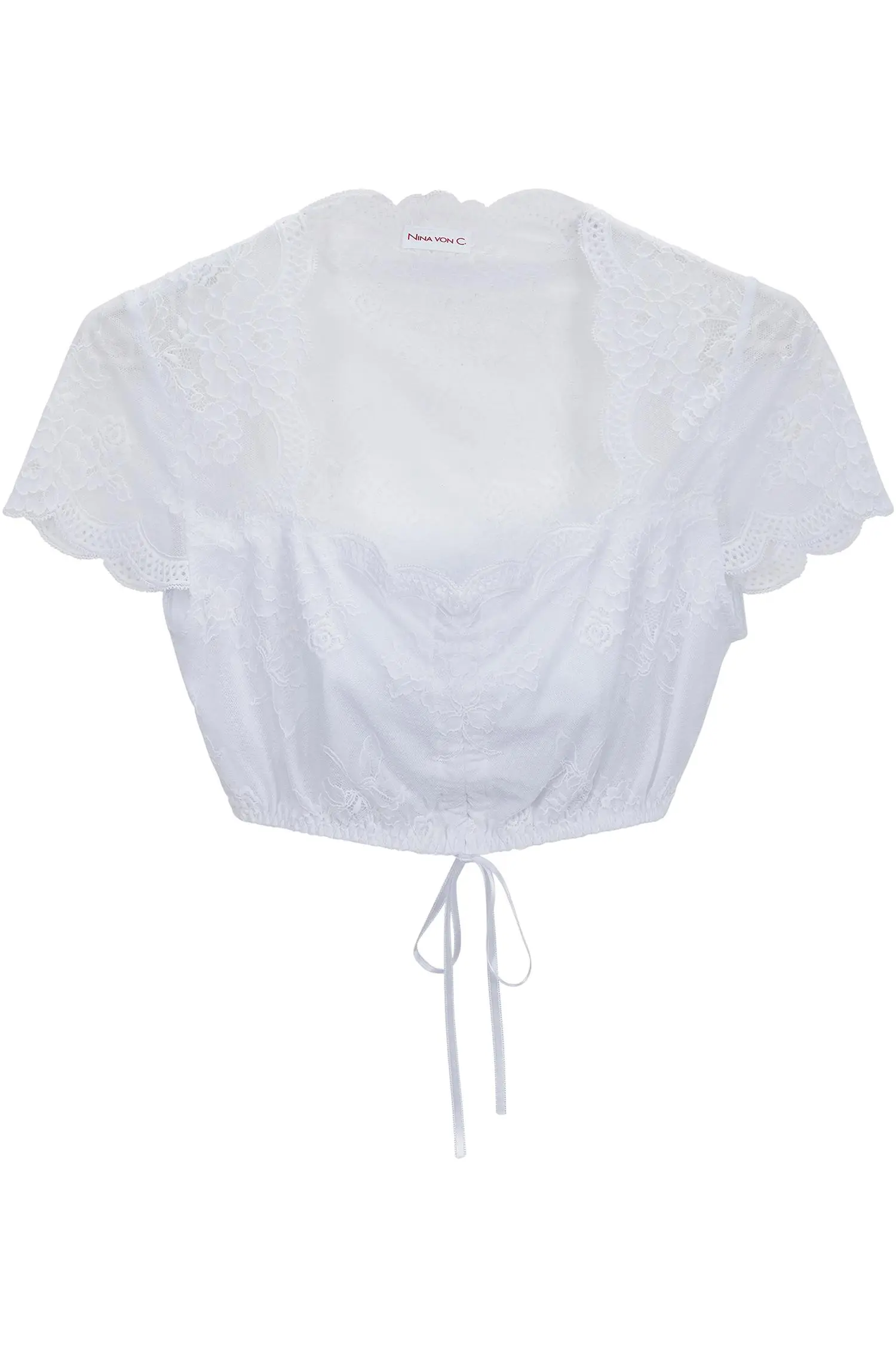 Dirndlbluse Sybille von Nina Von C. in Weiß Nina von C Bluse in Weiß