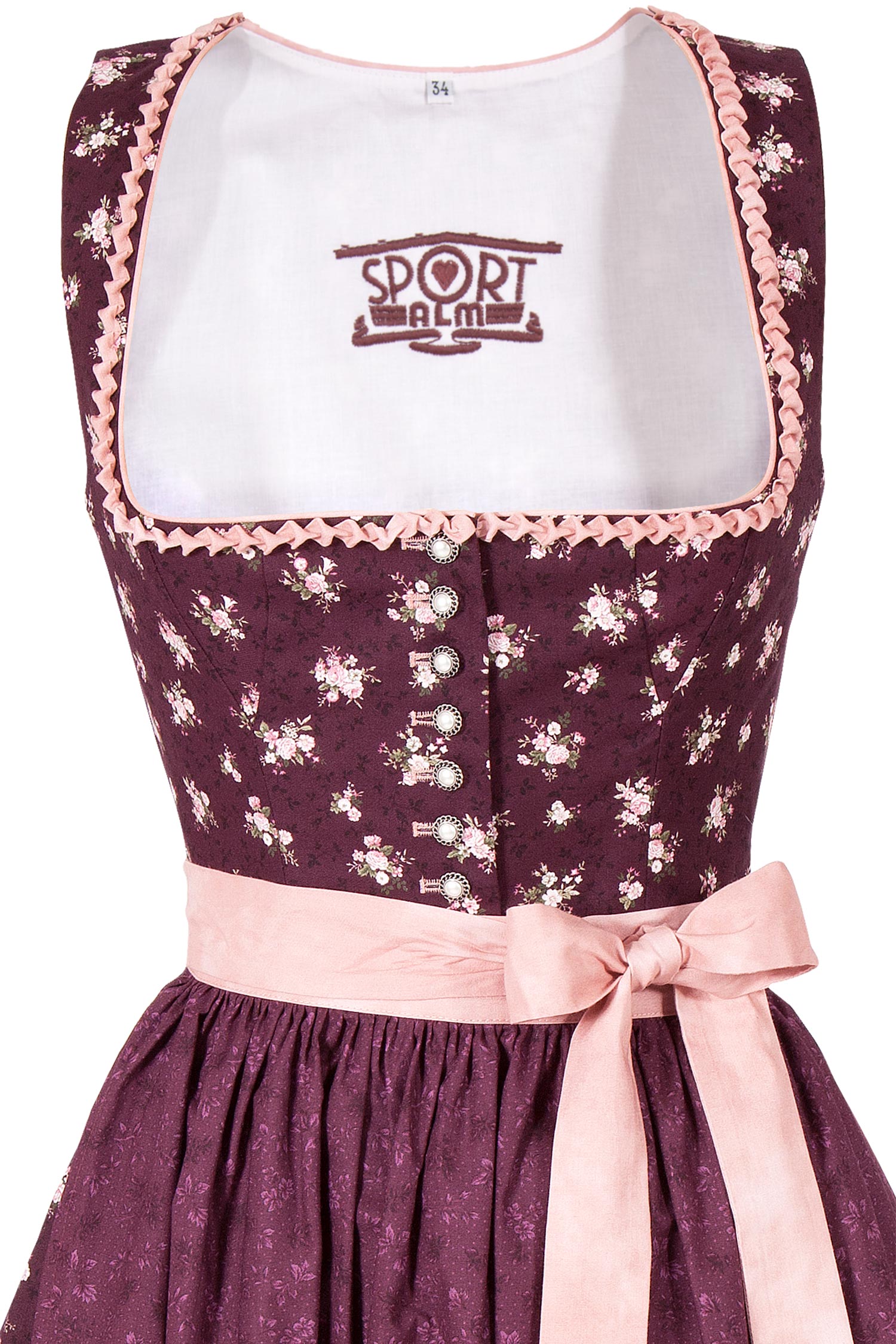 sportalm-dirndl-baumwolle-bordeaux-3099-0234-rt9-19-07c-2659-b Sportalm Midi Dirndl aus Baumwolle in bordeaux Mieder