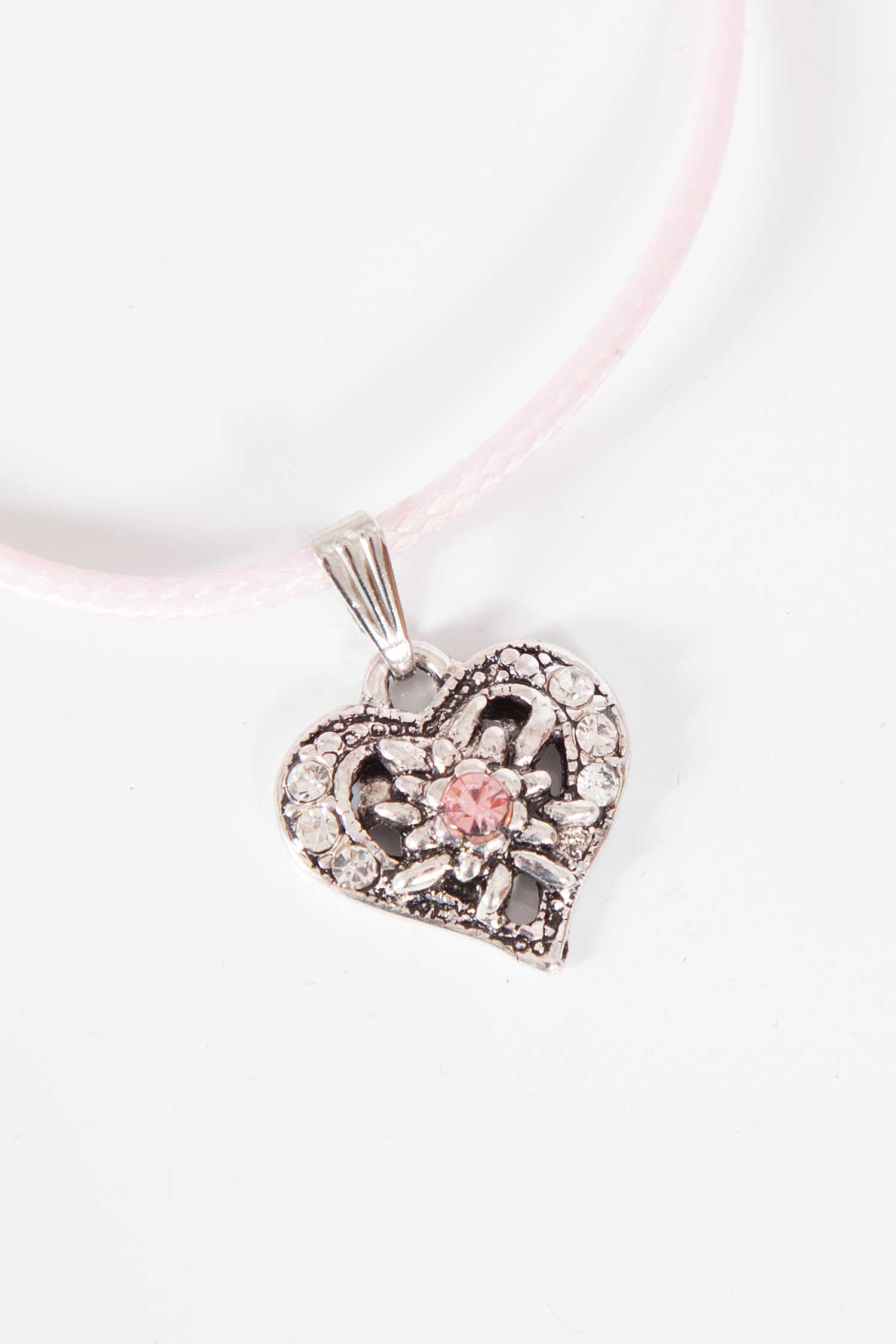 kinder-trachtenkette-rosa-4224-0086-ro3-19-05f-1077-b Kinder Trachtenkette in rosa mit silbernem Herz Detail