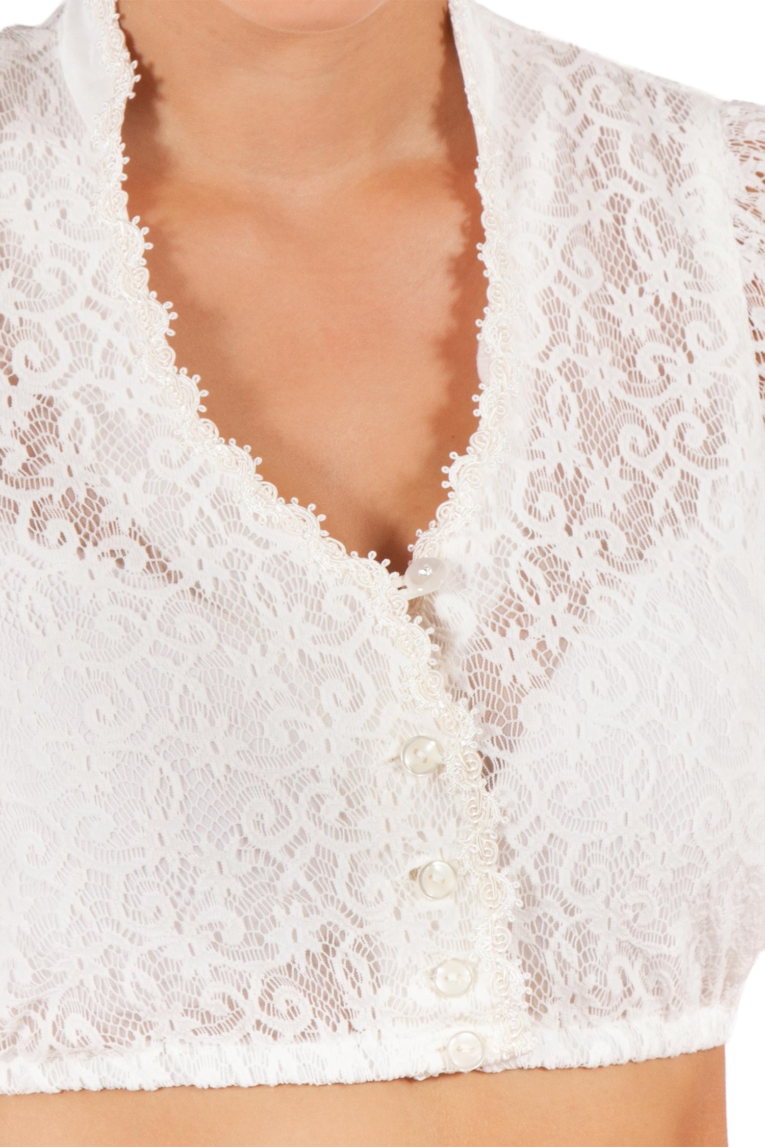 2574-0028-dirndlbluse-spitze-creme-2570-0044-be3-x-17-07b-0749-b Dirndlbluse aus Spitze in creme mit V-Ausschnitt und Stehkragen Detail