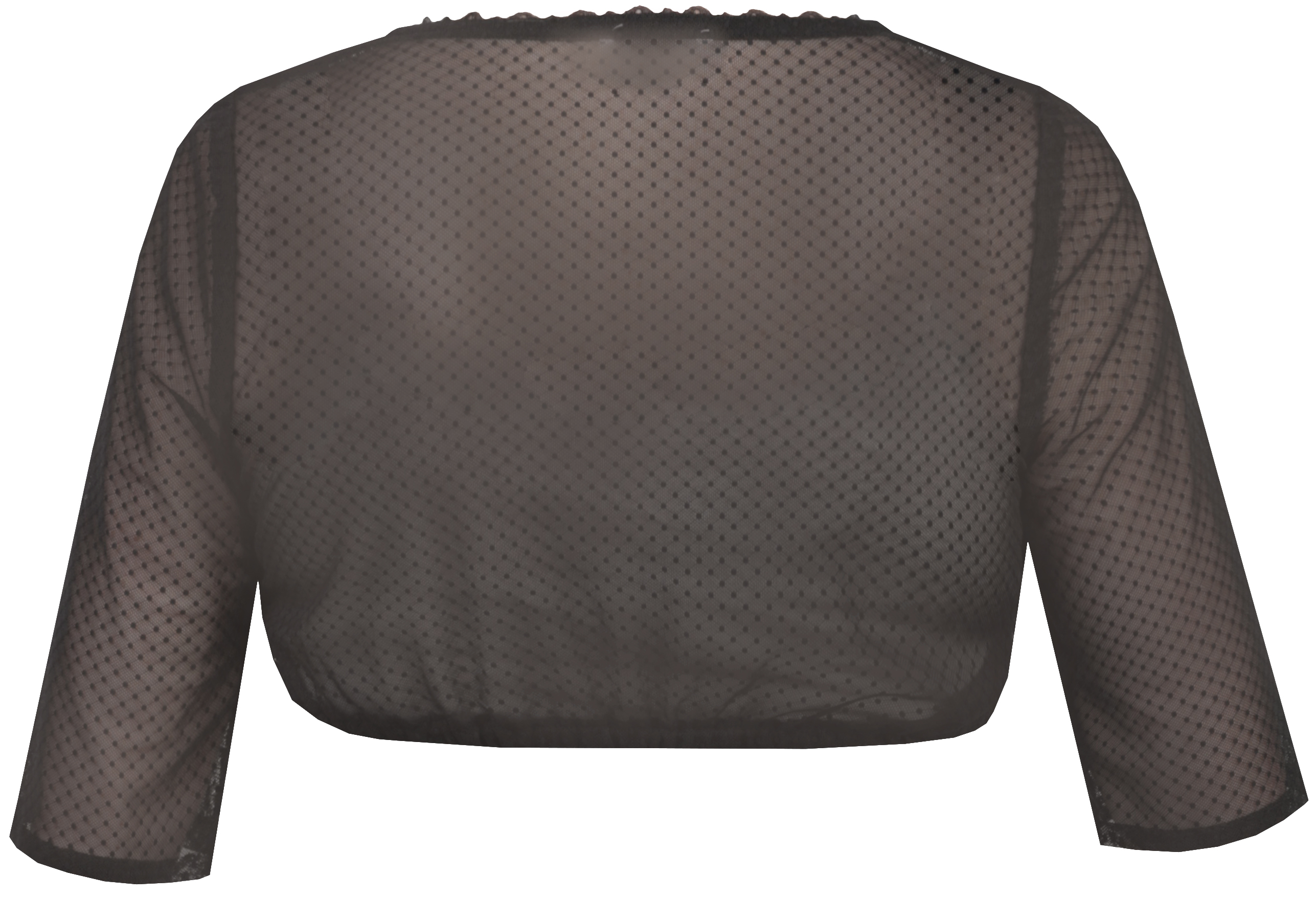 2575-0023-sw5-2 Dirndlbluse Ilena-Maria in schwarz - Rückansicht