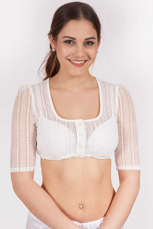 2570-0037-be3-17-12b-7986-a Dirndlbluse aus Spitze in creme mit Halbarm von MarJo