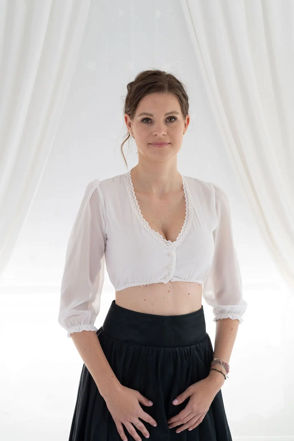 Dirndlbluse Paulina von My Choice in Creme Dirndlbluse Paulina von Mychoice