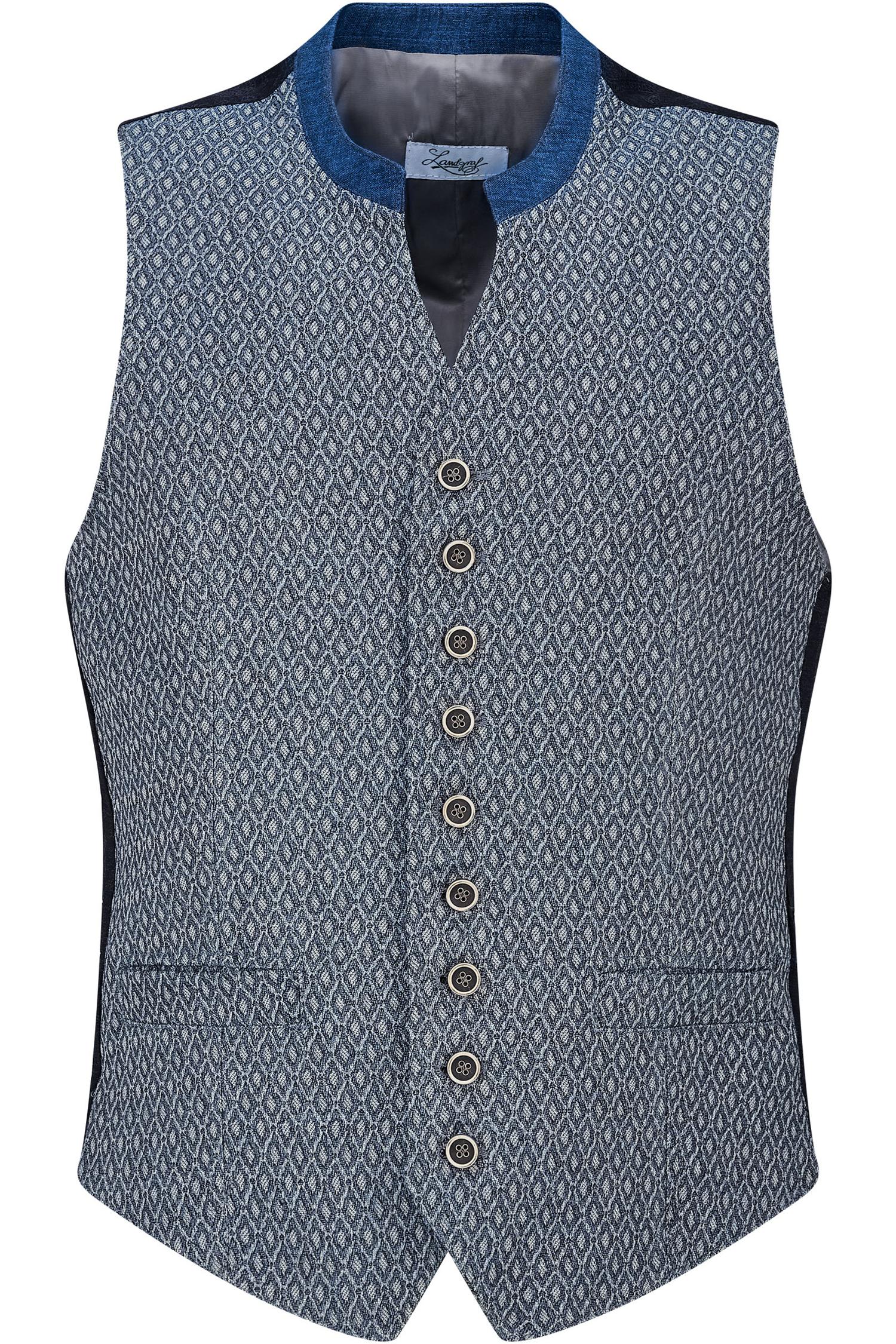 Trachtenweste Ken in blau von Landgraf Blaue Landgraf Weste KEN