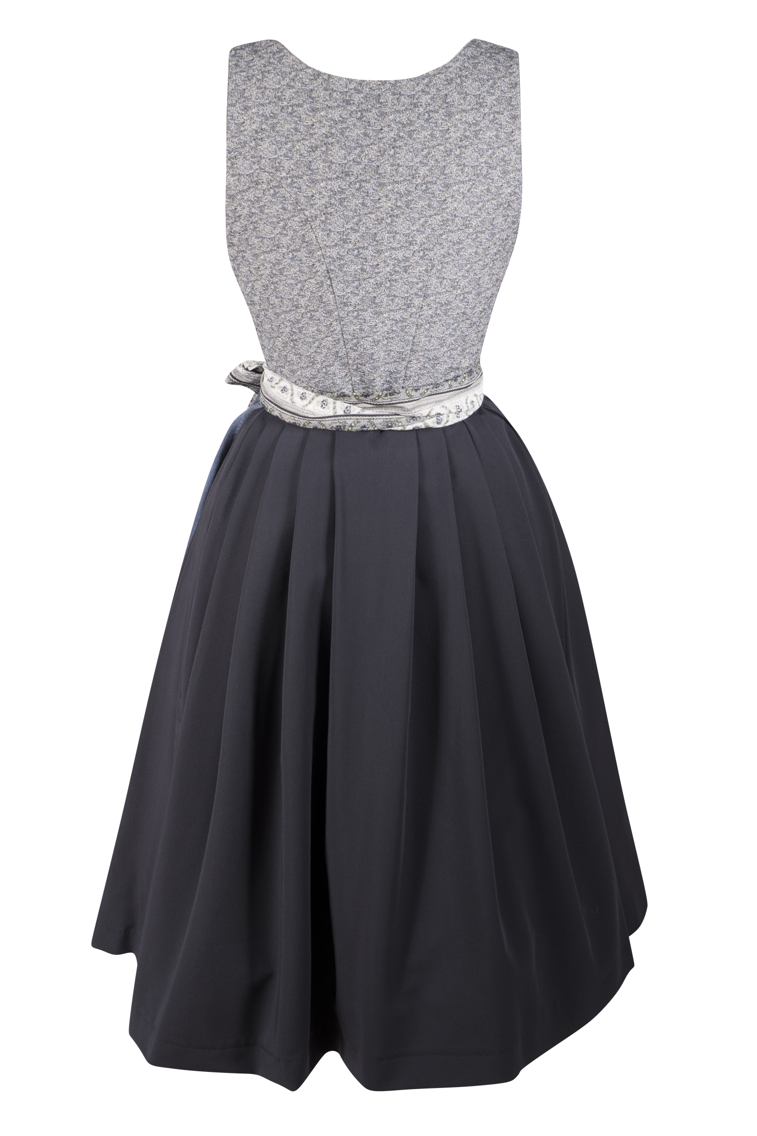 3097-1756-bl6-23-08-09-Di_01478 Gamsbock Dirndl in verschiedenen Blautönen - Rückansicht