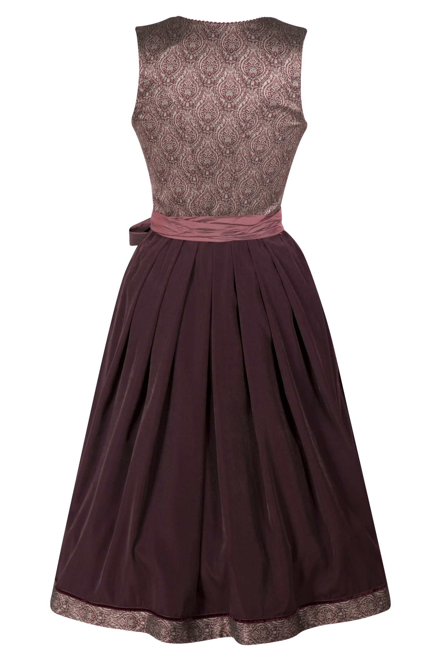 3098-0369-rt8-23-06f-0743K0zMo30Cu8BoK Zeitlos elegantes Dirndl in bordeaux - Rückansicht