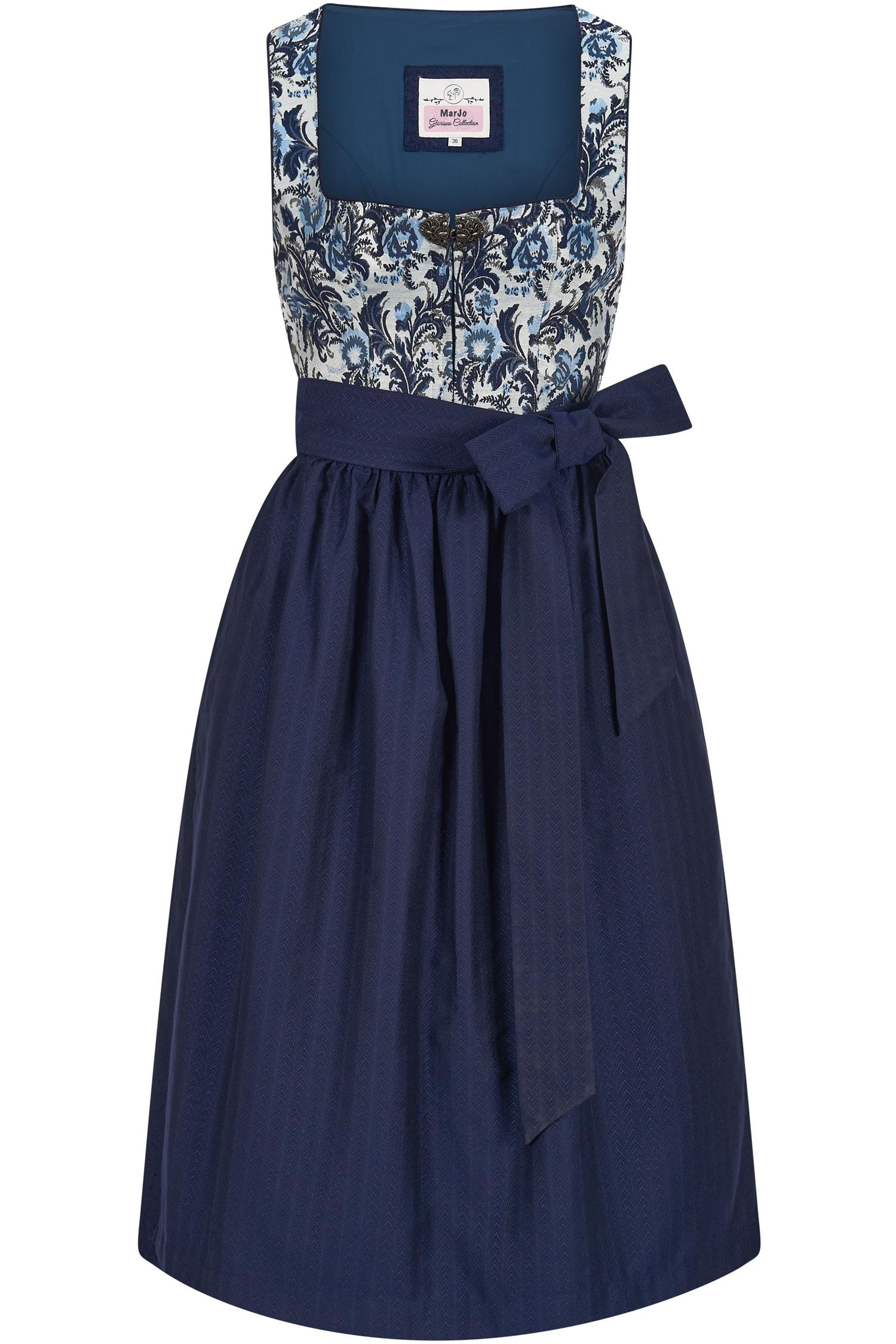 Dirndl Steinfeld von Marjo in Dunkelblau Marjo Dirndl Steinfeld in blau