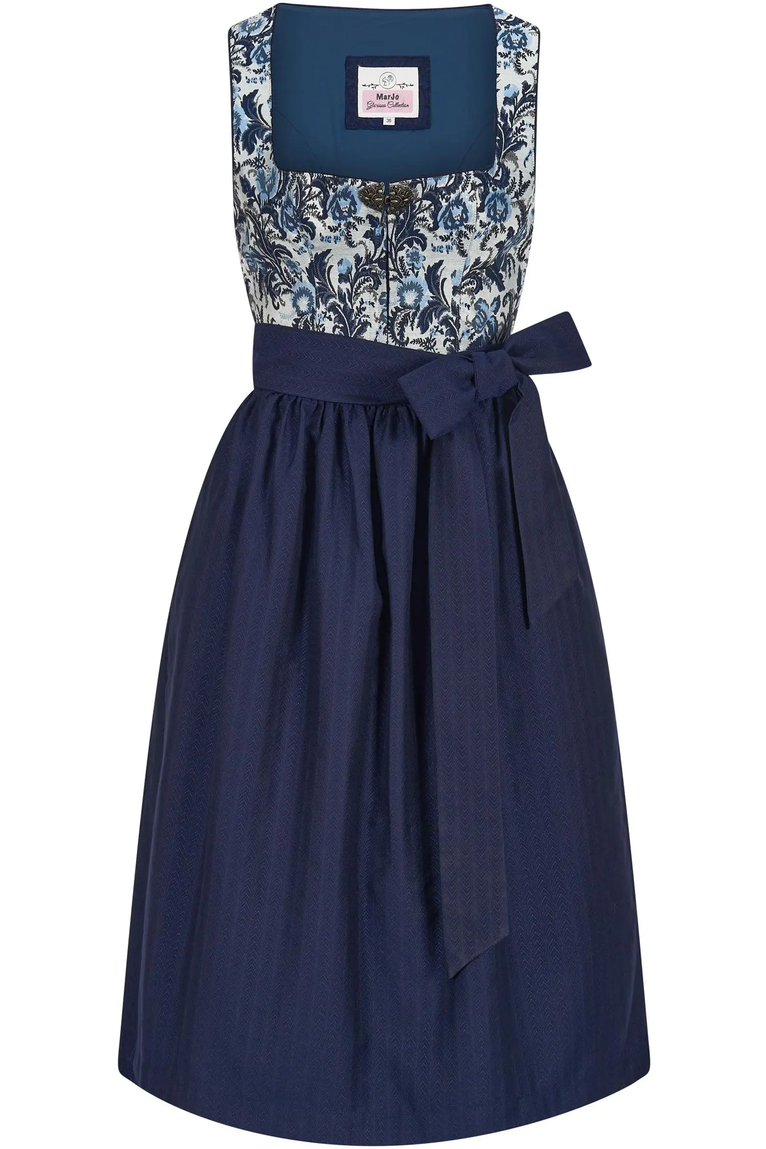 Dirndl Steinfeld von Marjo in Dunkelblau Marjo Dirndl Steinfeld in blau