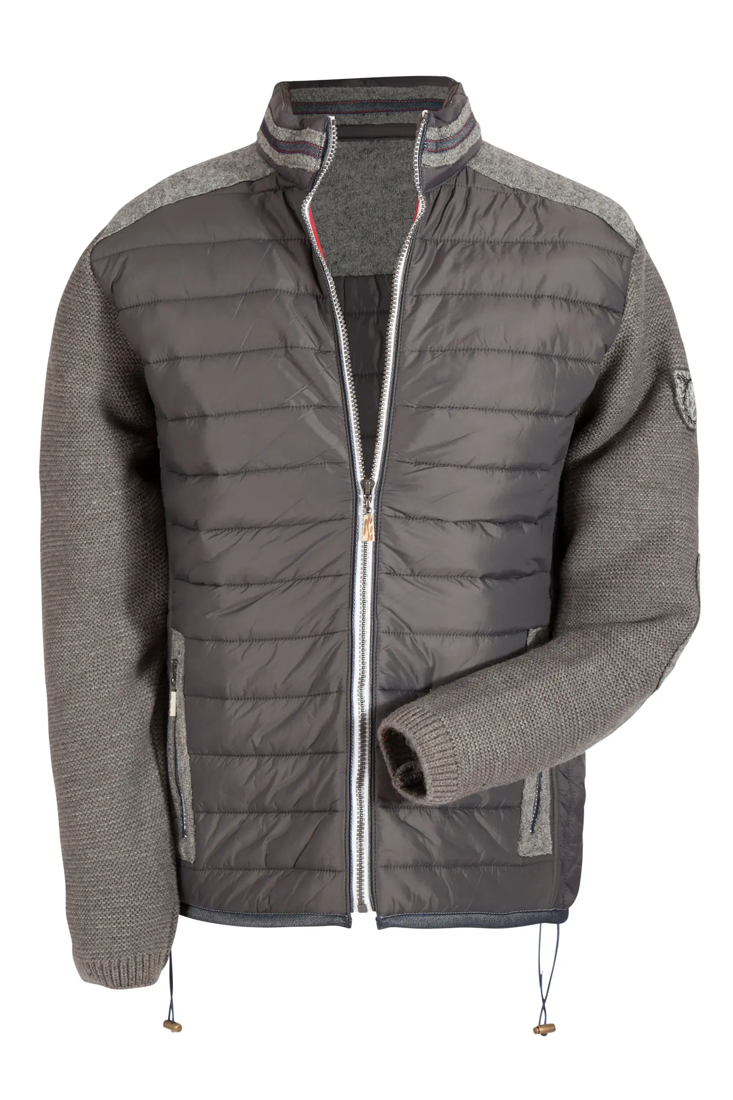 Herren Trachtenjacke Darnsee in grau mit Strick Herren Trachtenjacke Darnsee in grau mit Strick