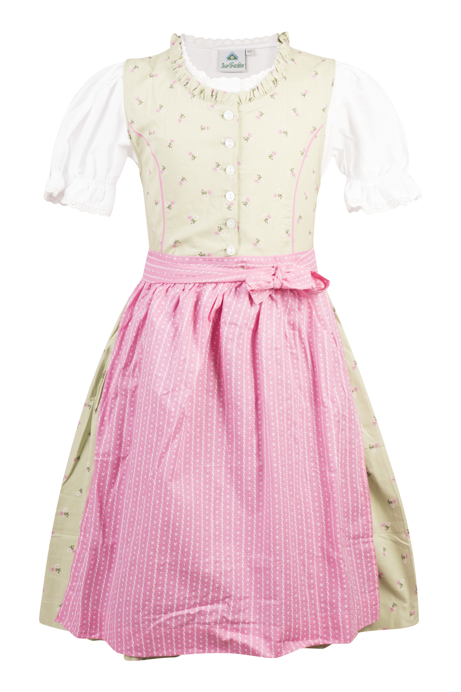 4753-1477-gn4-24-07-0405182 Kinderdirndl in Salbei/Rosa Farben