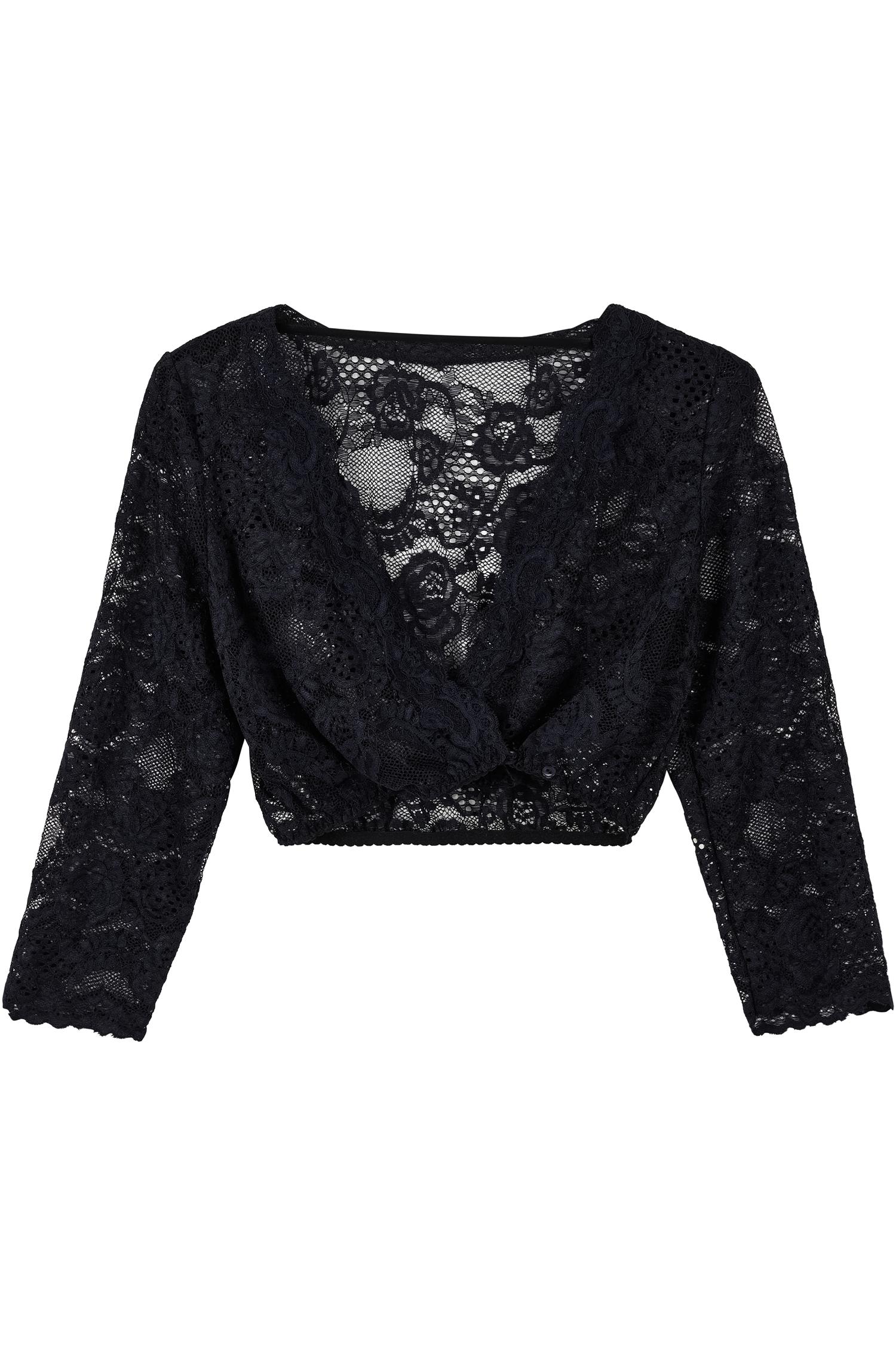 Dirndlbluse Romy von My Choice in Schwarz My Choice Bluse Romy