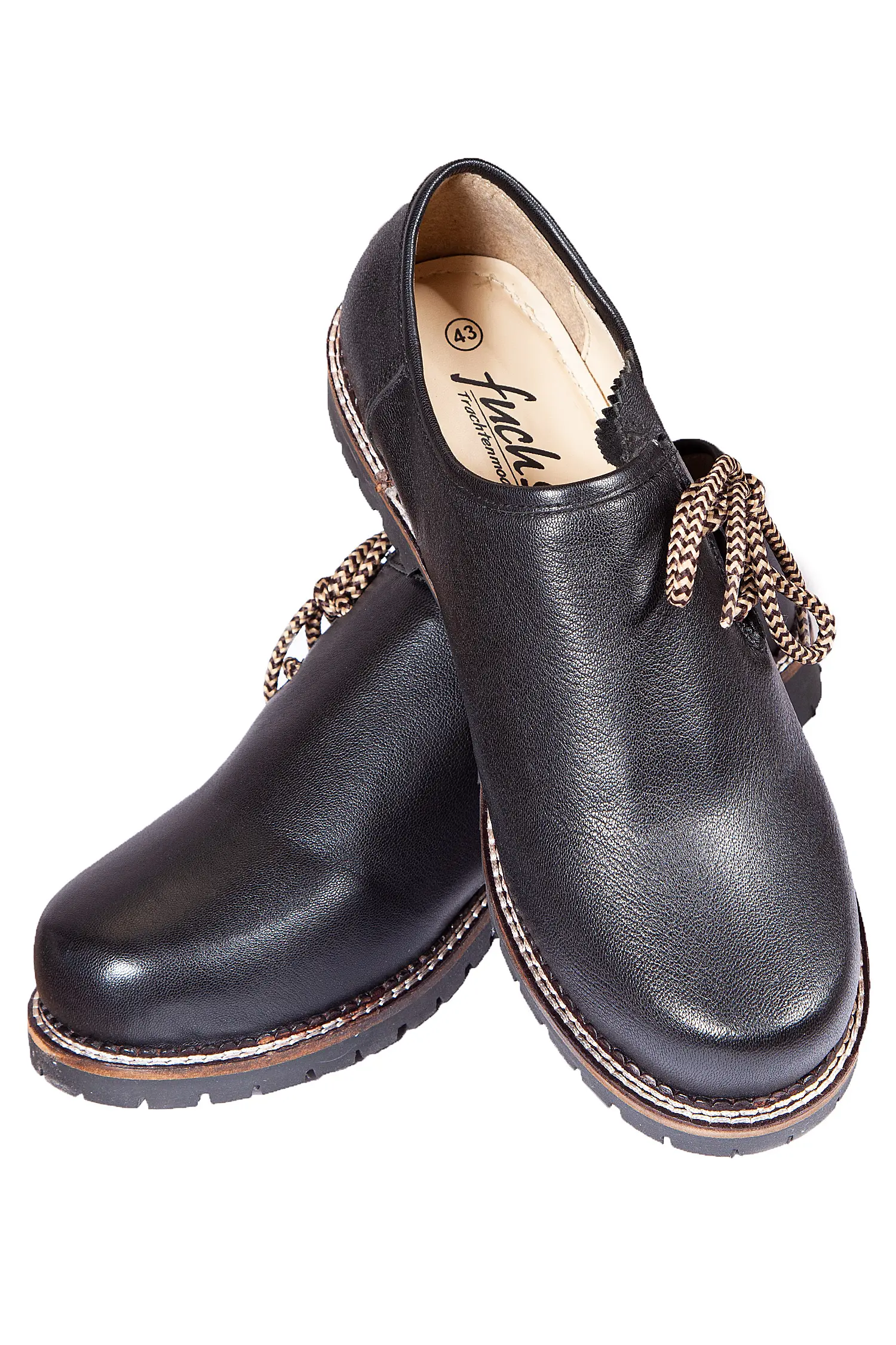 Trachtenschuhe in schwarz von Fuchs - Detail