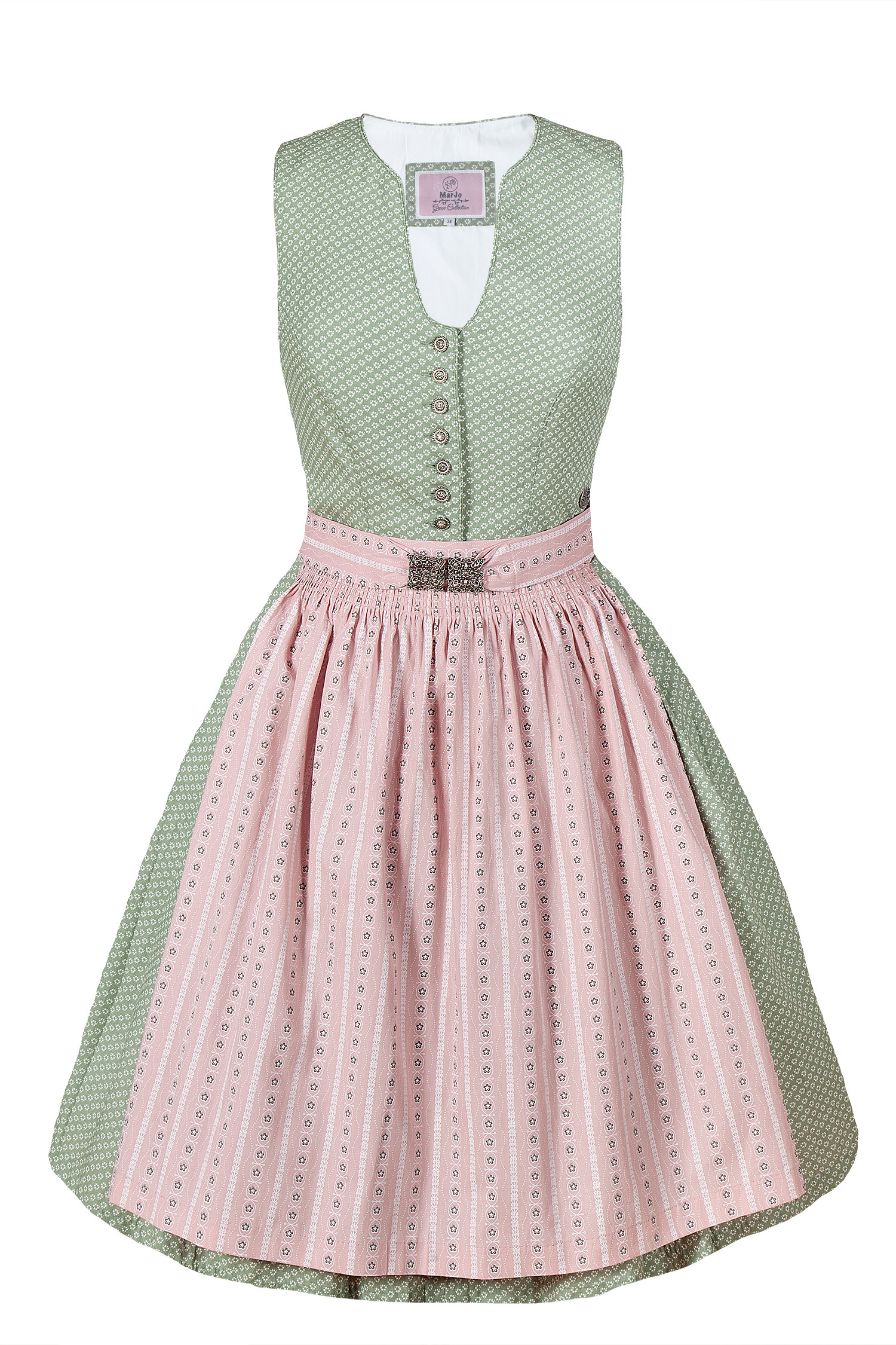 3081-0111-gn4-23-03e-5104a Junges Dirndl Selene im Retrostyle, hochgeschlossen