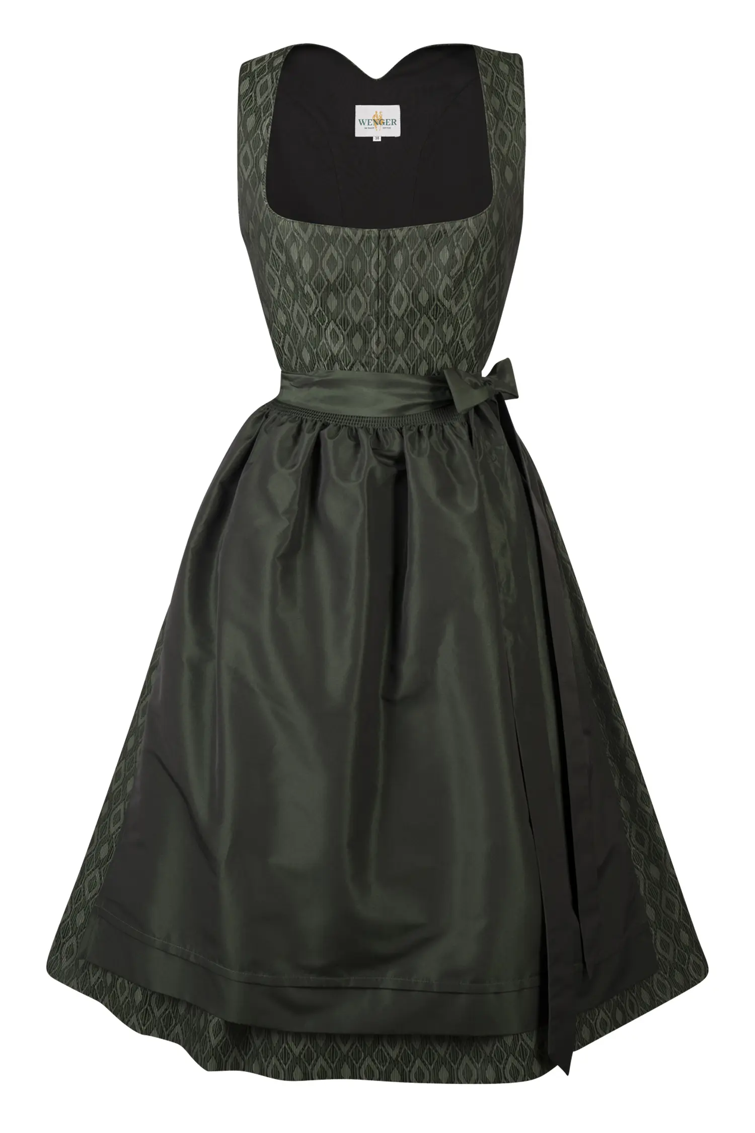 Dirndl Violetta in Moosgrün