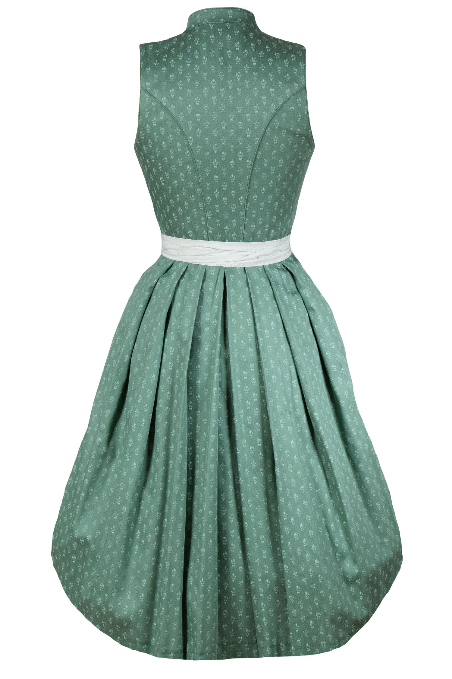 3091-1516-gn5-23-04c-5760d Dirndl Laurita von Wenger in salbei / mint - Rückansicht