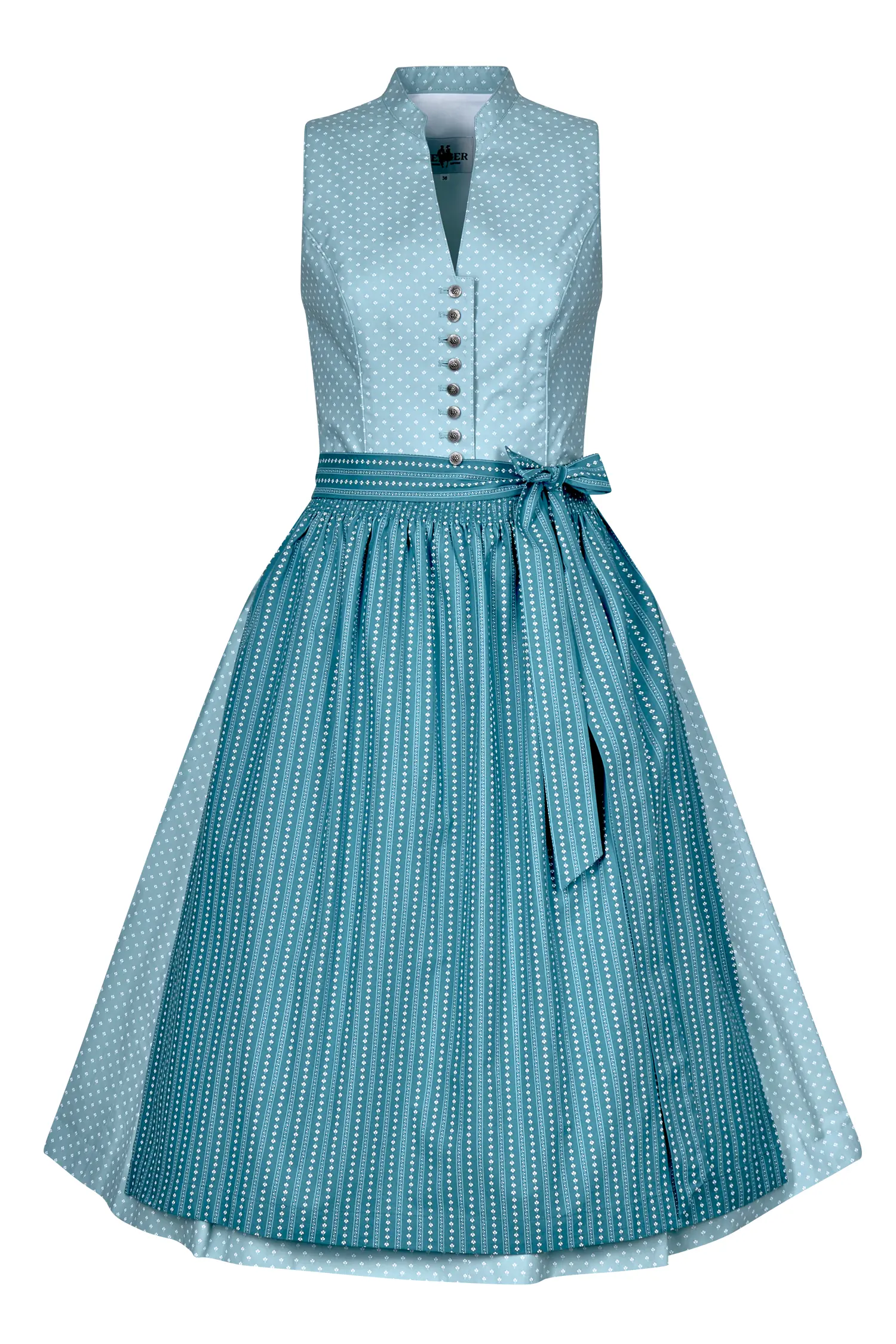 Dirndl hellblau midi