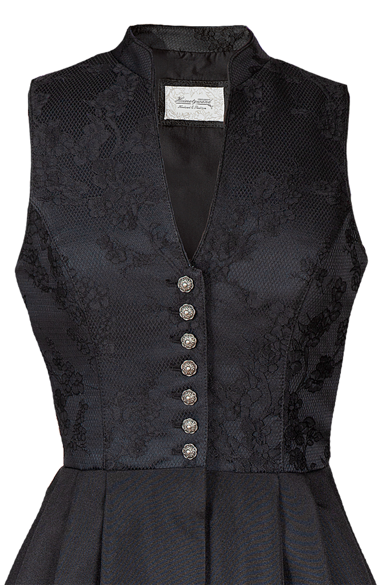 Dirndl Lauryin hochgeschlossen in schwarz