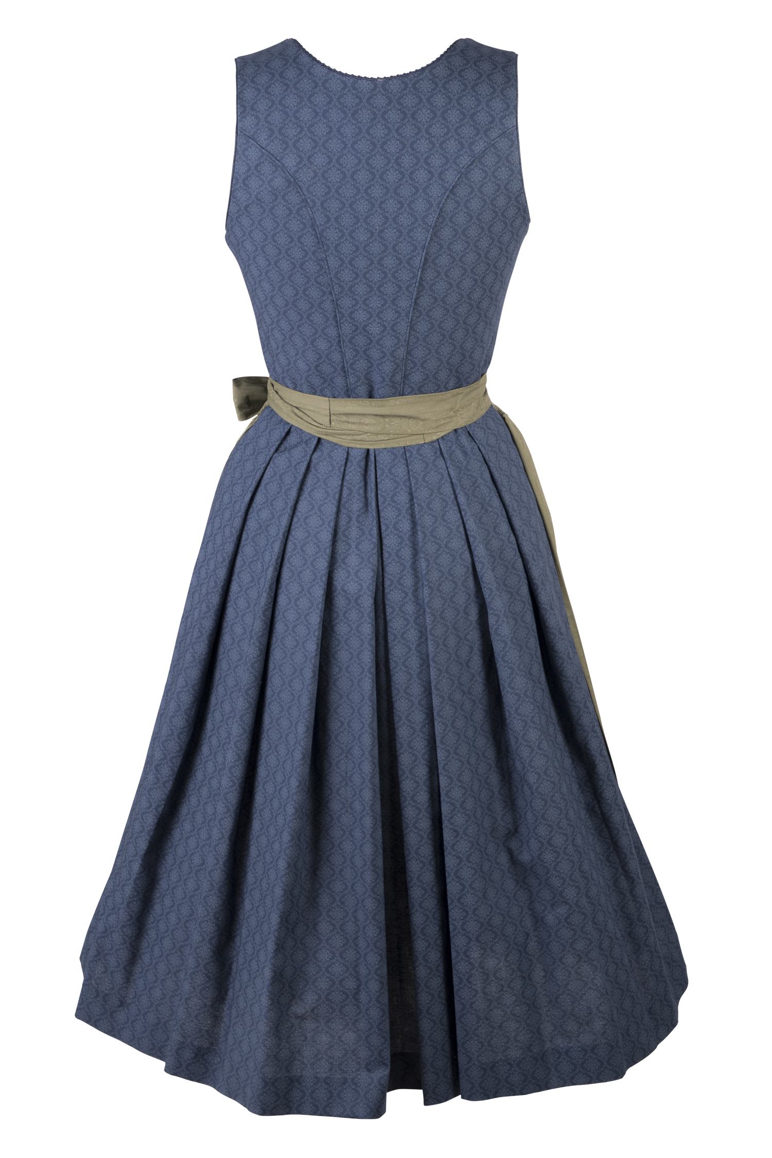 3091-1532-bl8-23-08-2202529 Dirndl Leonie in dunkelblau - Rückansicht