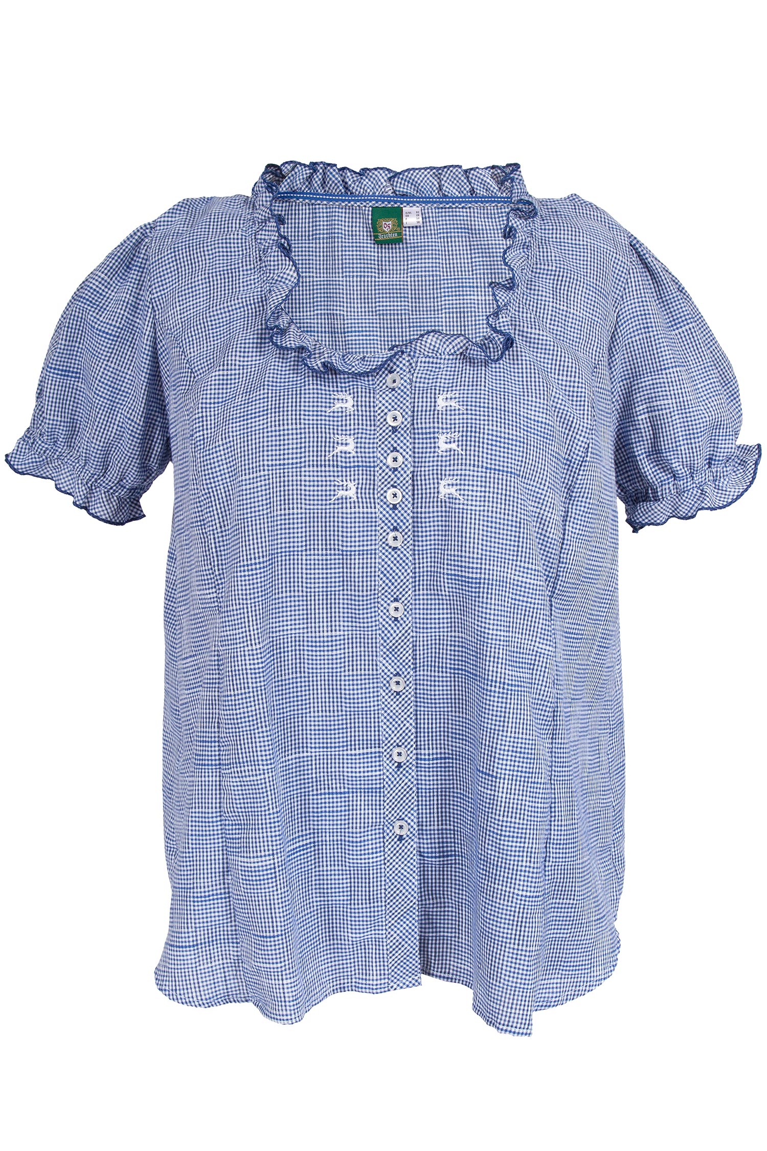 trachtenbluse-xxl-blau-weiss-kariert-2511-1247-bl5-18-07b-7467-a Trachtenbluse XXL in blau weiß kariert