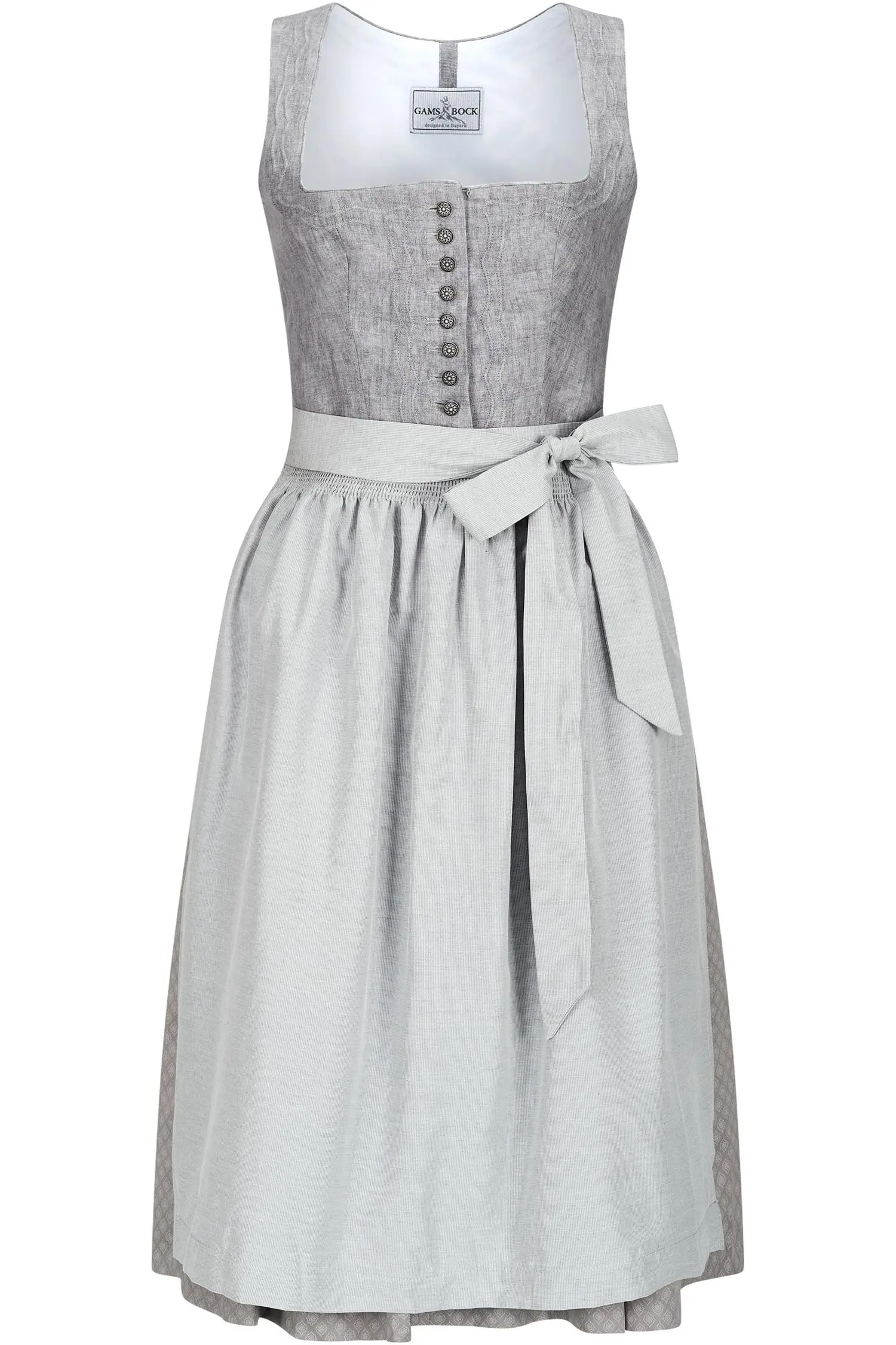 Dirndl Daria von Gamsbock in Grau Gamsbock Dirndl Daria in silber