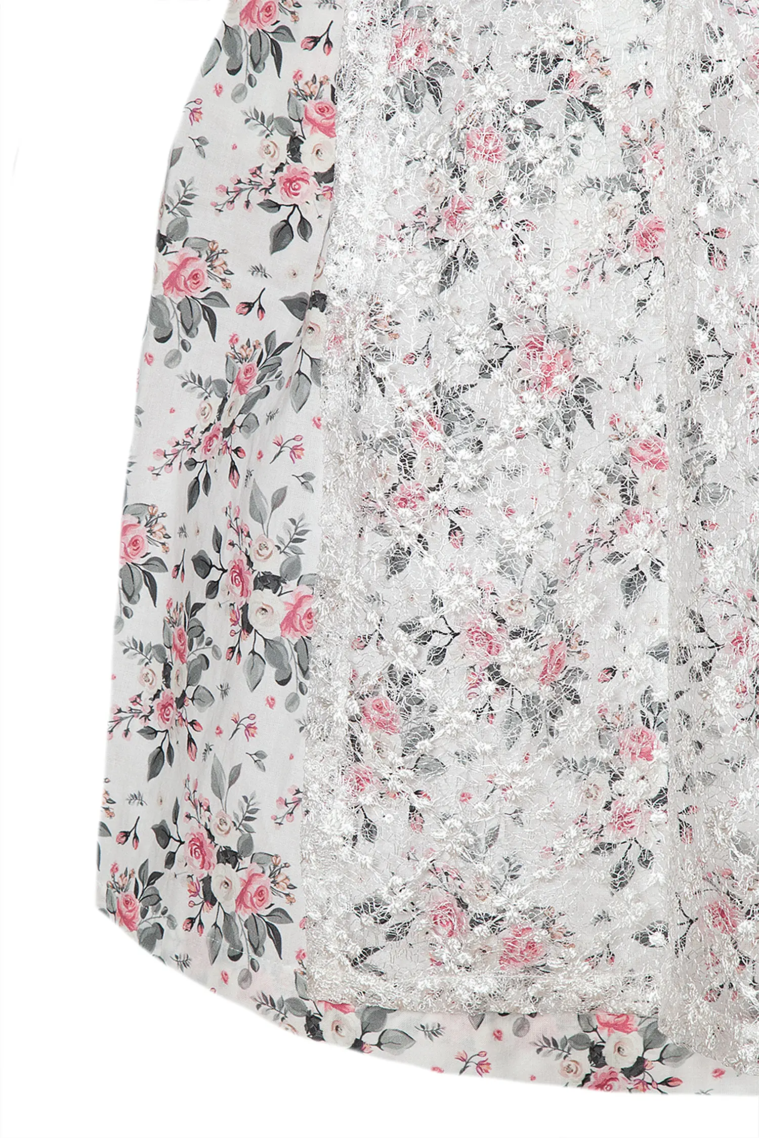 3051-1519-RO2-23-04e-5875b Romantisches Blumendirndl von Gamsbock mit Rosen - Detail Rock