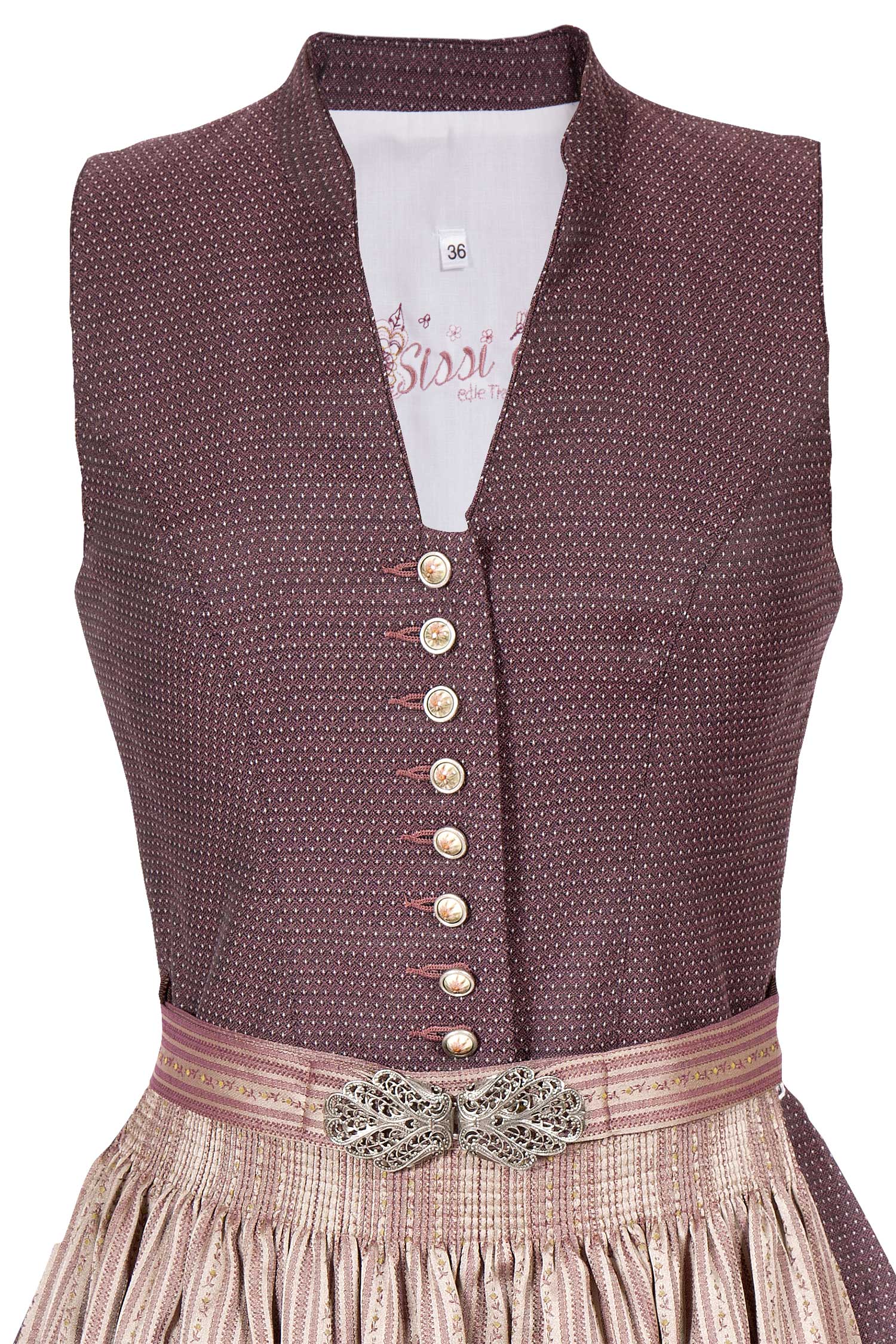 midi-dirndl-bordeaux-hochgeschlossen-3098-0184-rt8-19-08c-4992-b Midi Dirndl hochgeschlossen in bordeaux Mieder