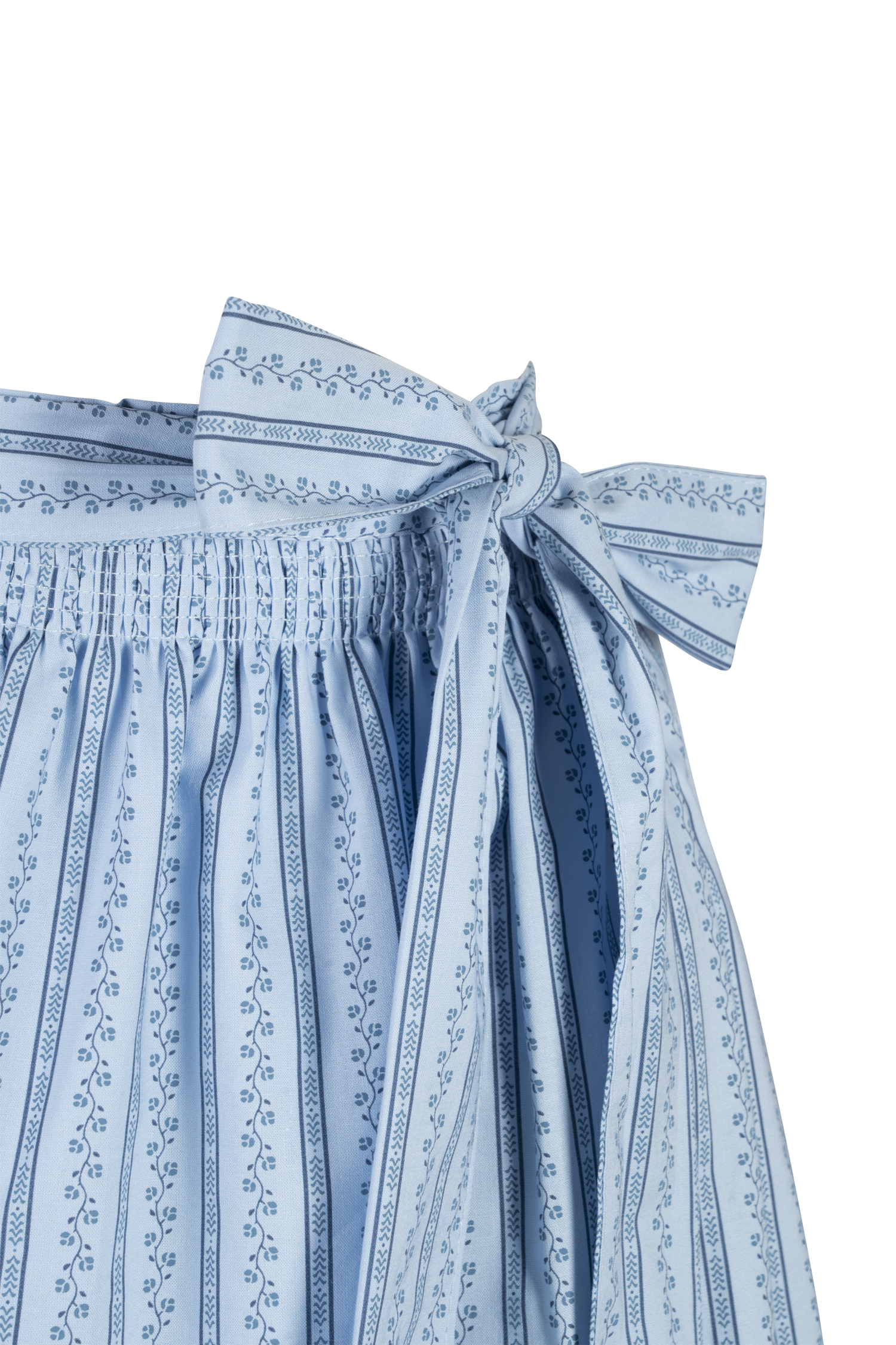 Dirndlschürze in blau 70 cm - Detail