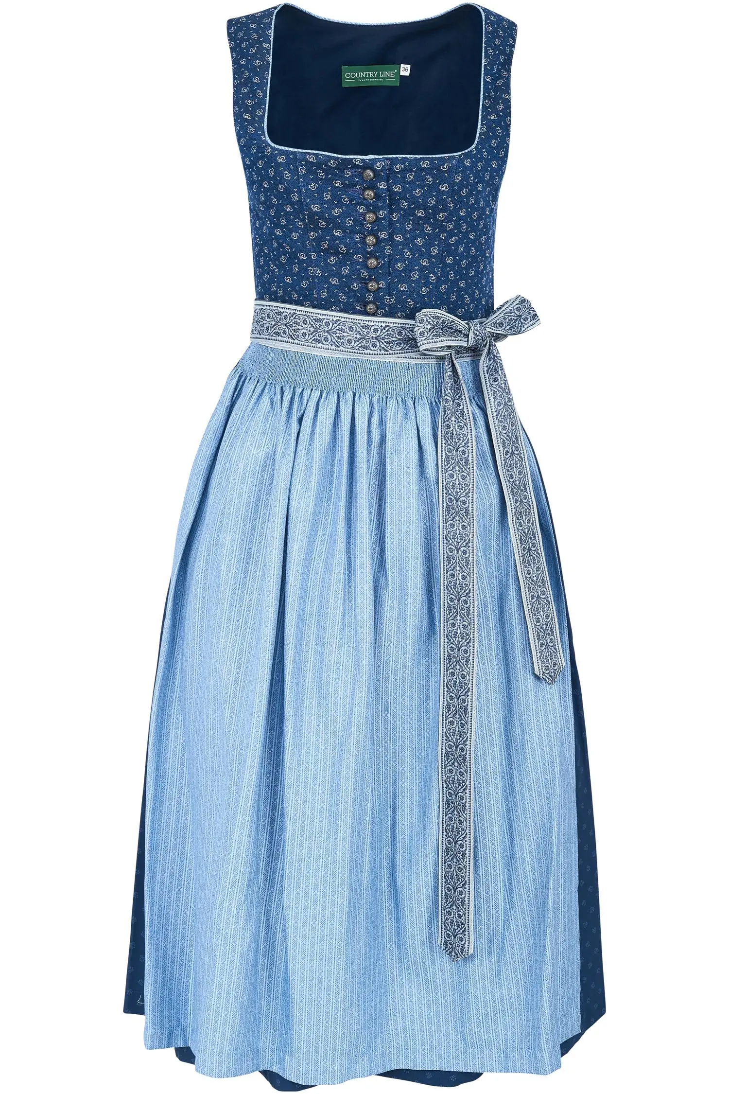 Country Line Dirndl in Blau