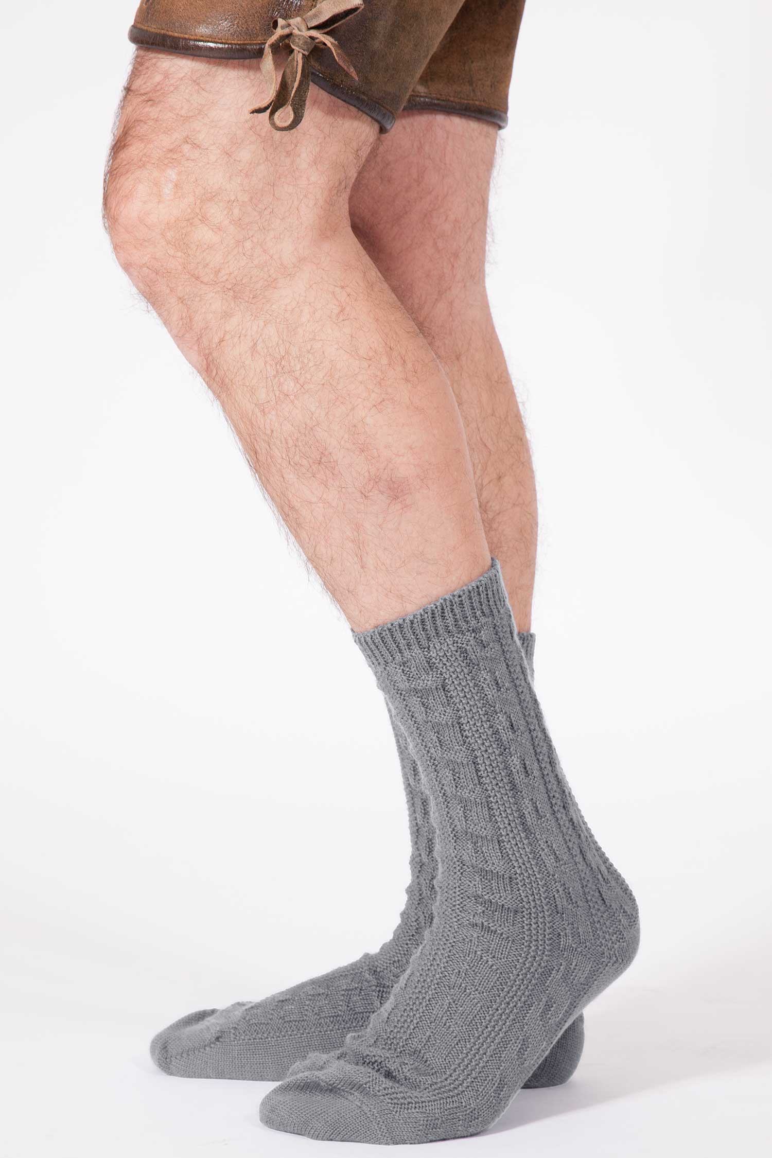 Trachtensocken in grau für Herren Herren Trachtensocken in grau