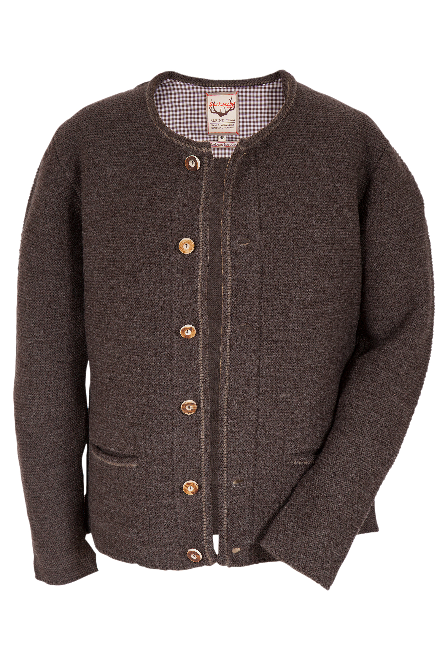 Stockerpoint Trachten Strickjacke Magnus bison braun