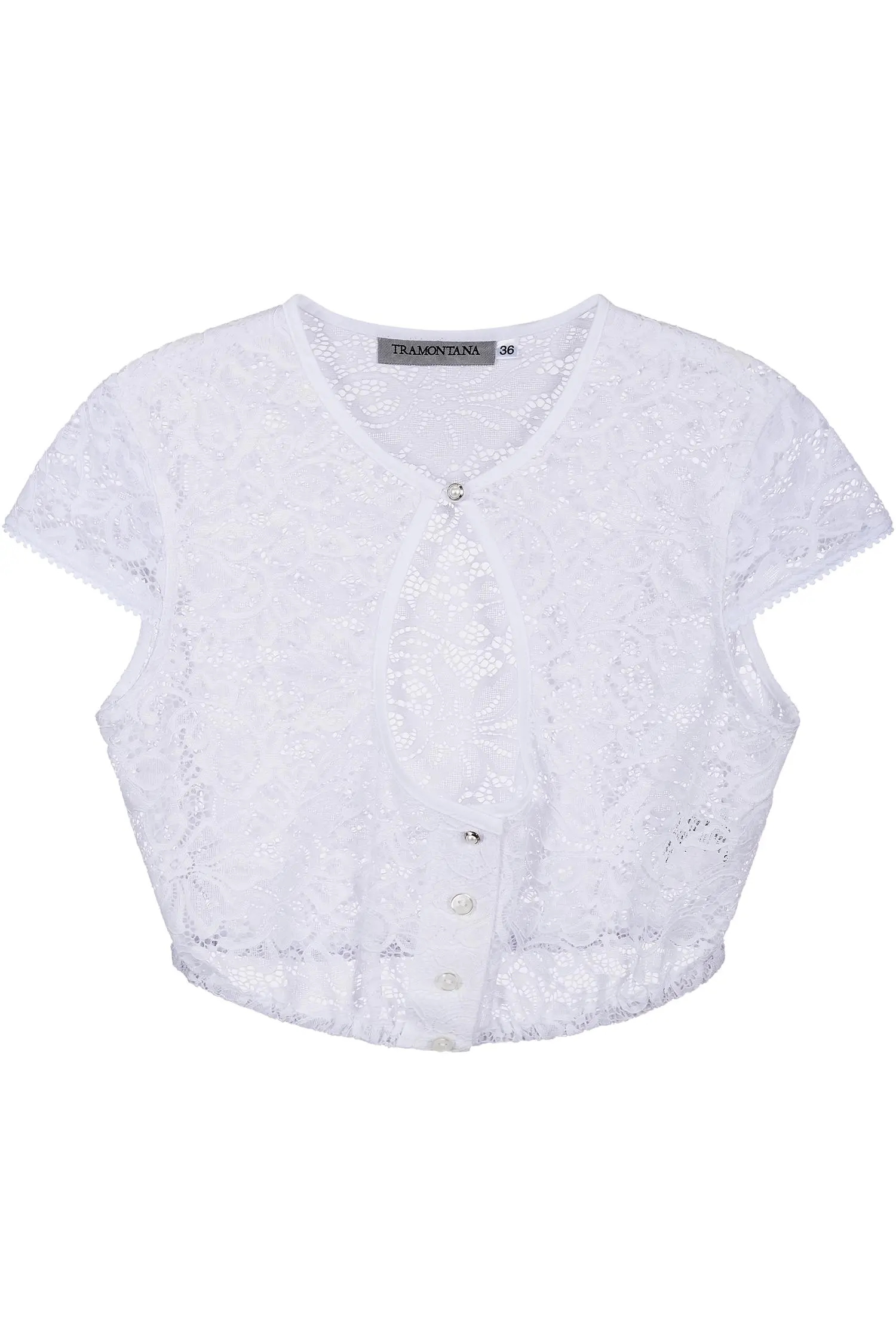 Dirndlbluse von Tramontana in Weiß Tramontana Dirndlbluse in Weiß