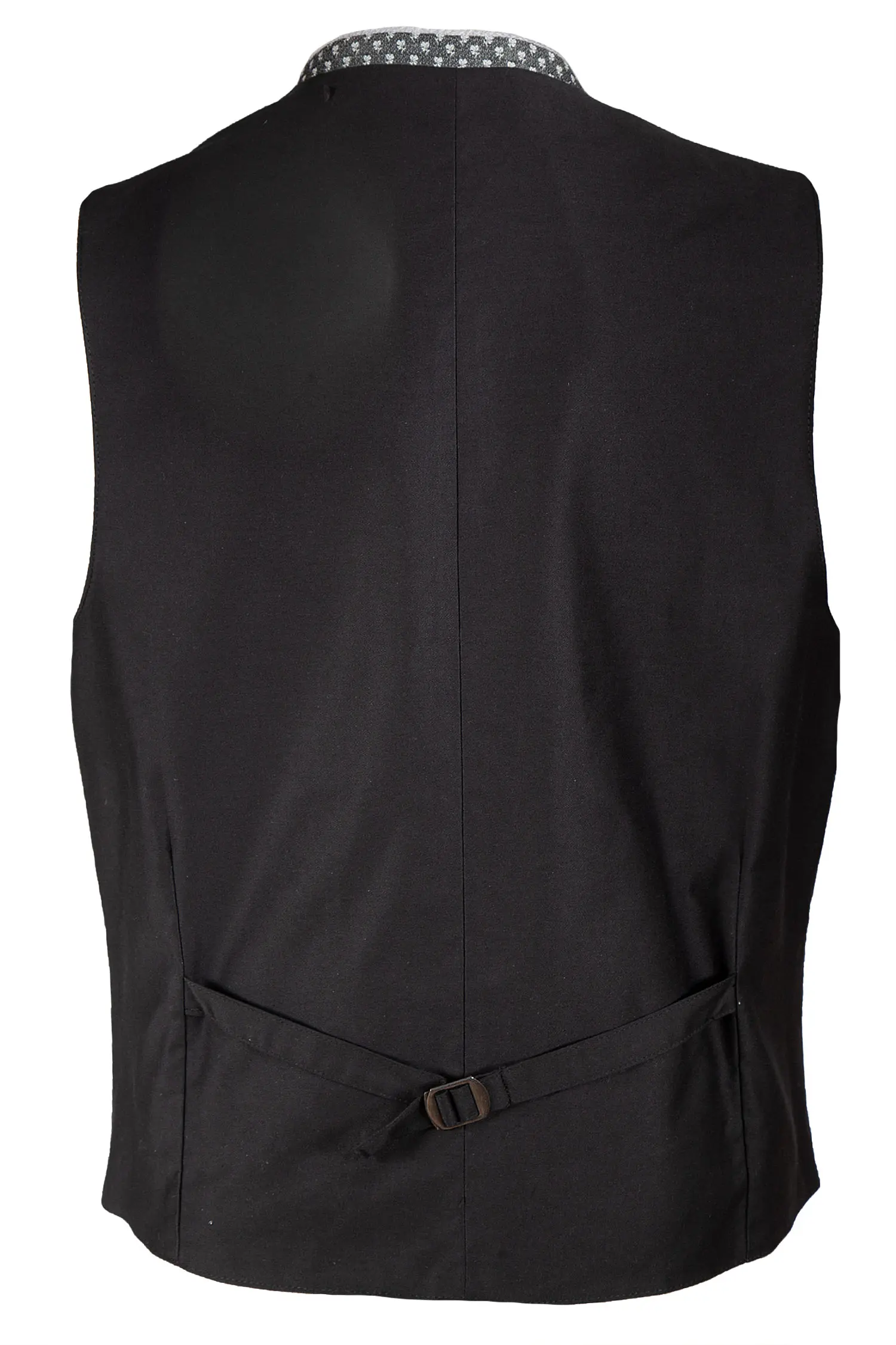 Trachtenweste Erik in grau / schwarz von Hammerschmid - Rückansicht