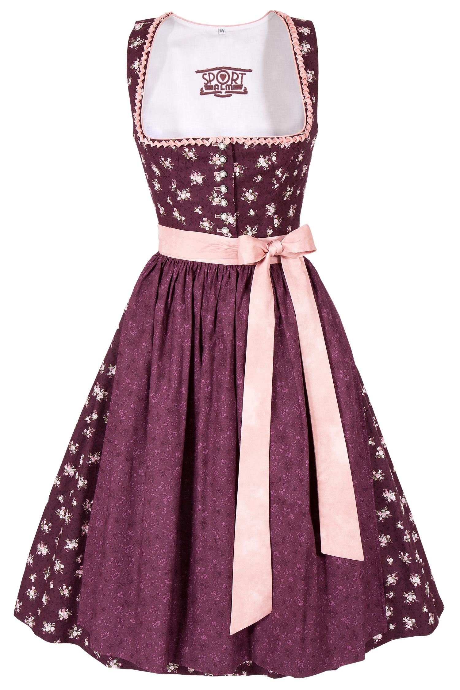 sportalm-dirndl-baumwolle-bordeaux-3099-0234-rt9-19-07c-2659-a Sportalm Midi Dirndl aus Baumwolle in bordeaux