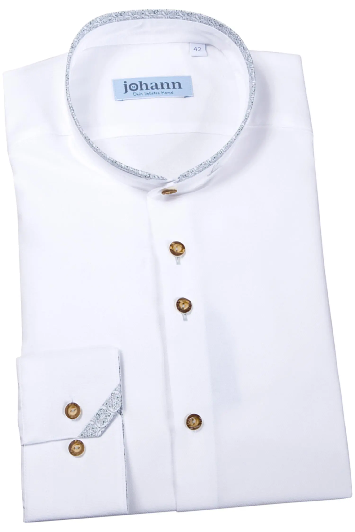 1506-0029-gn2-23-11-300001 Oxford Trachtenhemd weiß / grün / grau