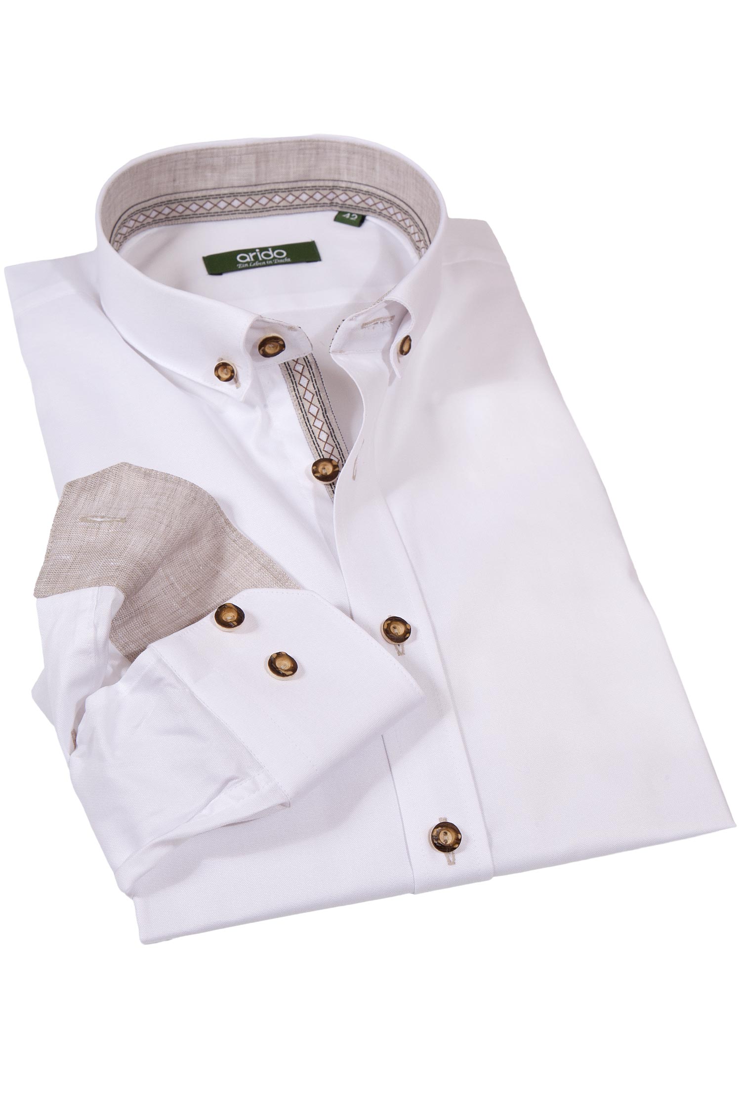 trachtenhemd-weiss-arido-1514-1093-ws3-20-02d-6069-a Trachtenhemd von arido in weiß mit Leinen