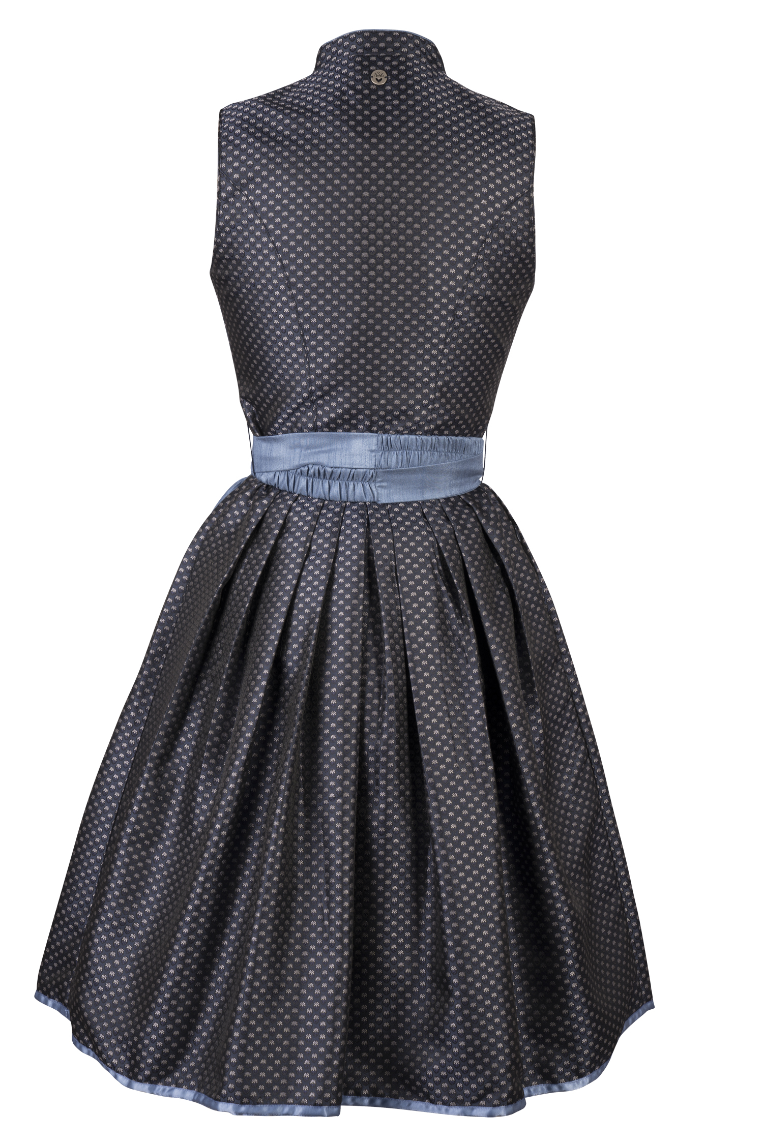 3087-0037-bl8-24-04-2504881 Dirndl Dragee in Blau Rückansicht