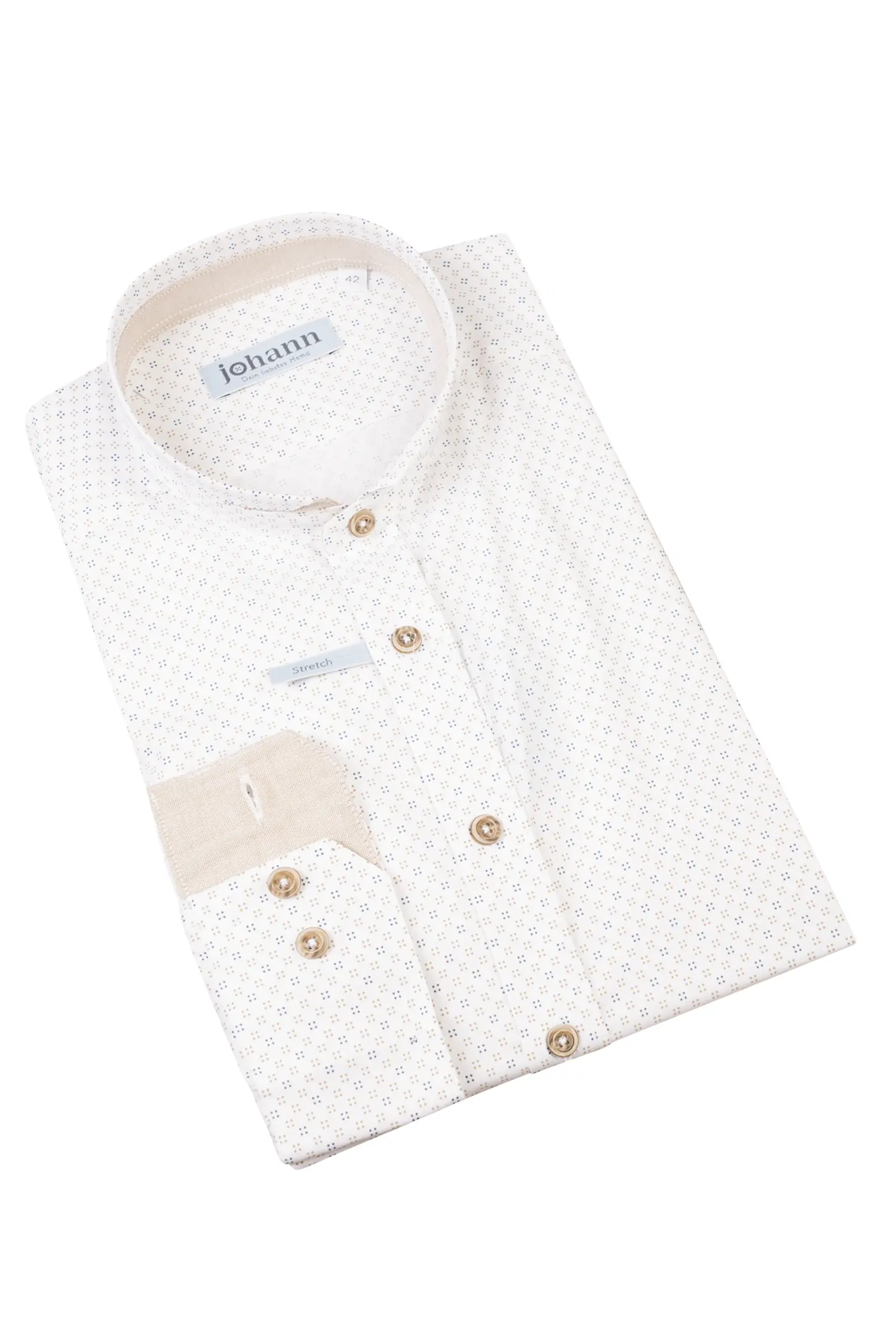 1509-0026-br2-23-08-14-01751 Stretch-Trachtenhemd mit modischem All-Over Print